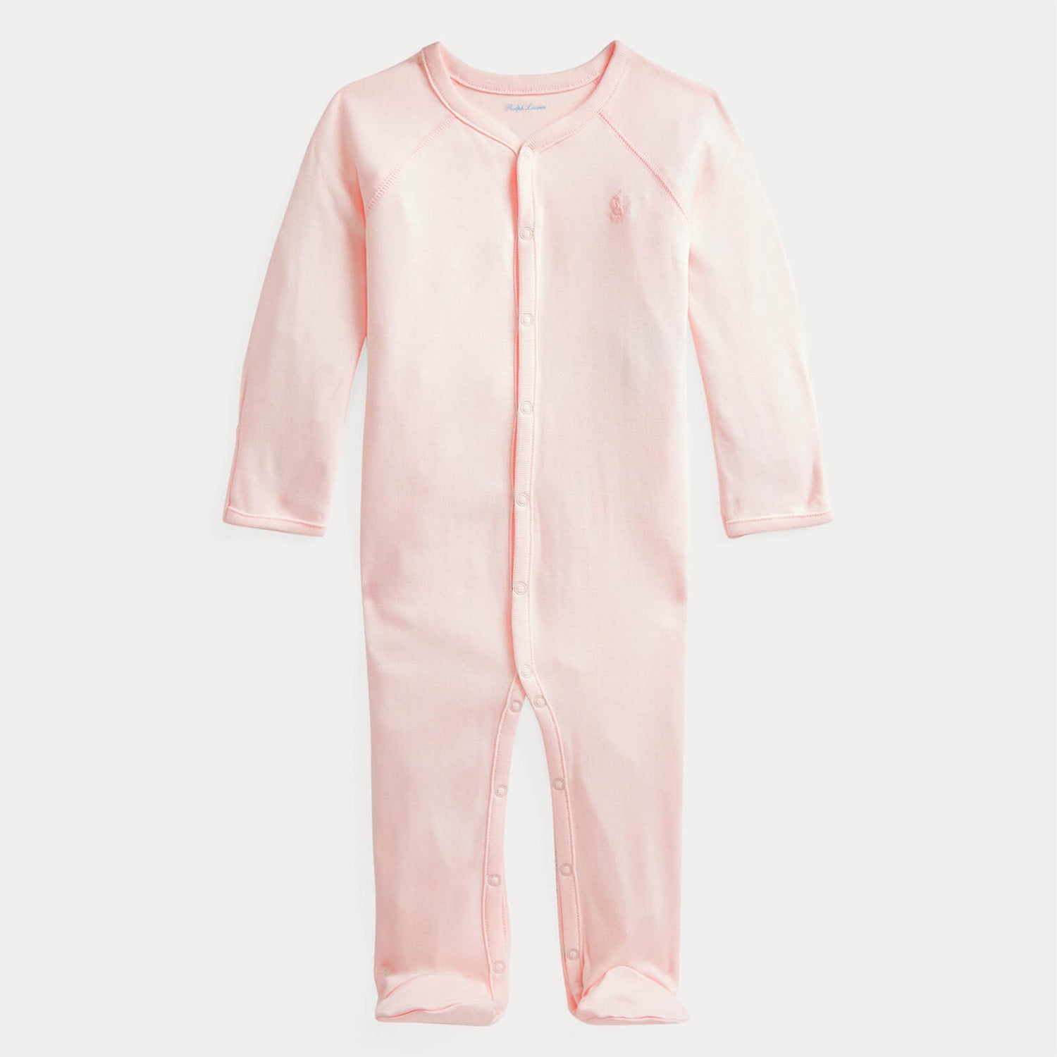 Ralph Lauren Girls' Baby Essential Sleepsuit - Delicate Pink