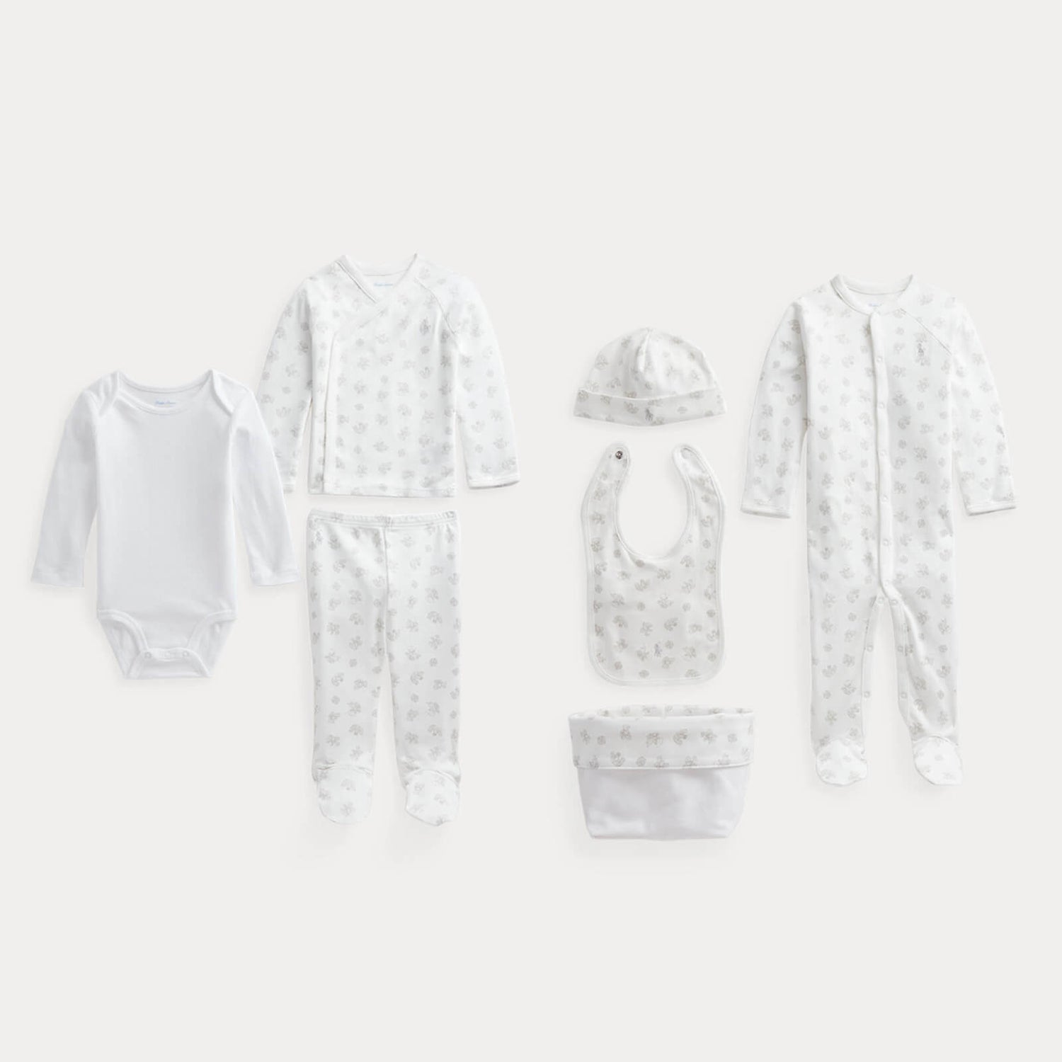 Ralph Lauren Baby 7 Piece Gift Box Set - Quartz Heather