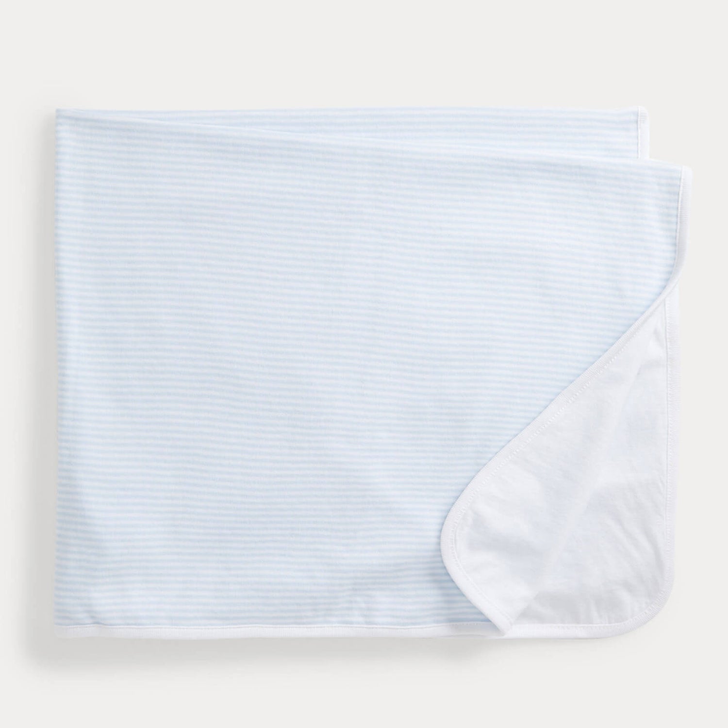 Polo Ralph Lauren Boys' Baby Essential Blanket - Beryl Blue/White