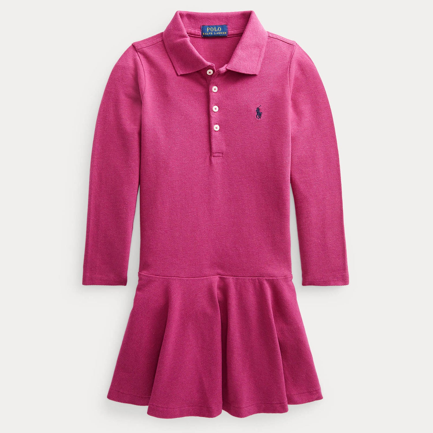 Ralph Lauren Girls' Polo Dress - Vibrant Pink Heather - 12-14 Years