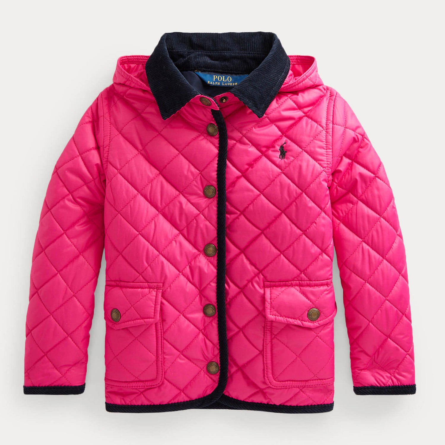 Ralph Lauren Girls' Quilted Barn Jacket - Sport Pink