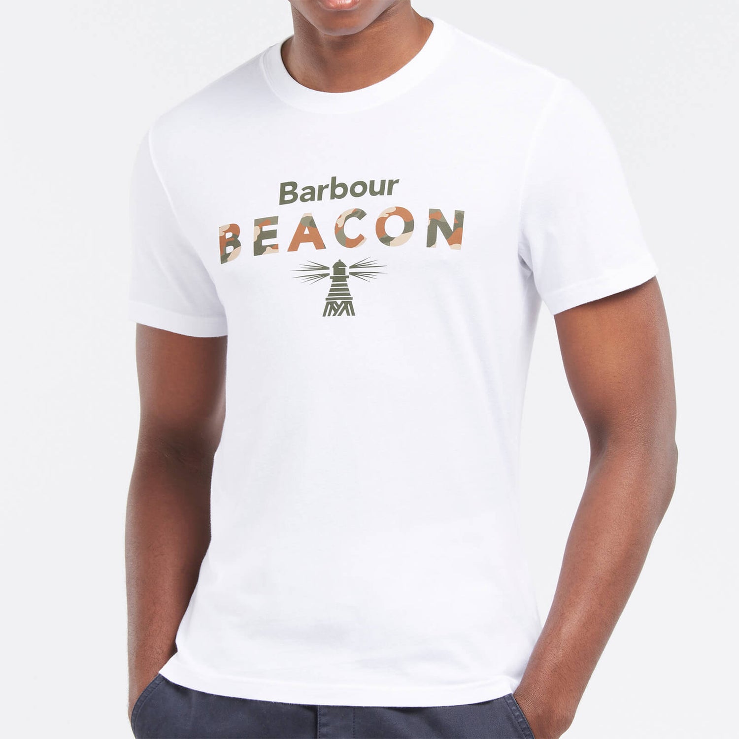 Barbour Beacon Men's Camo T-Shirt - White - S