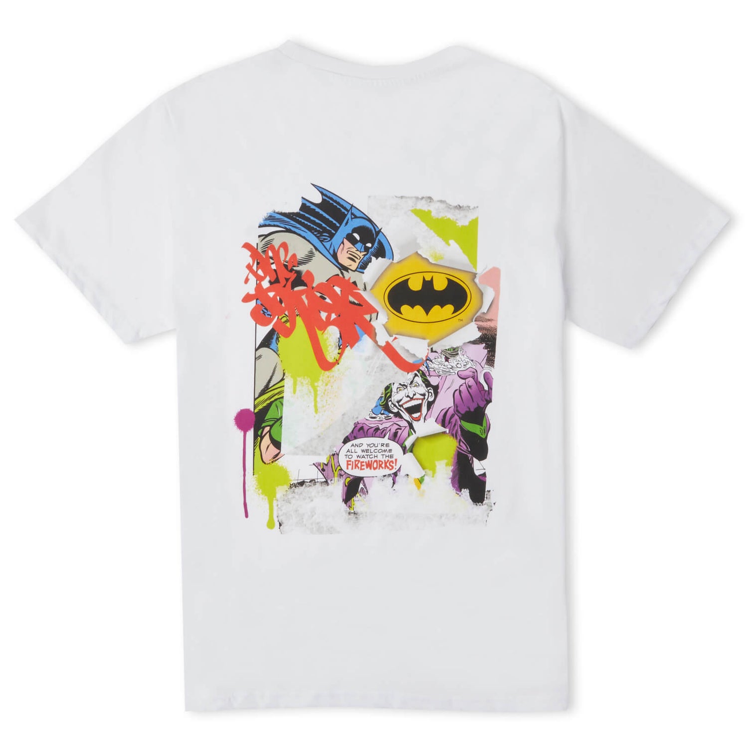 Batman Collage Unisex T-Shirt - Weiß