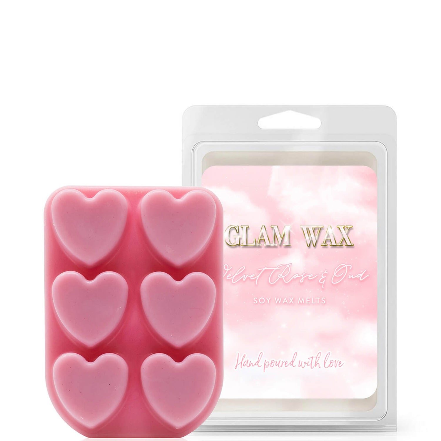 Glam Wax Velvet Rose and Oud Wax Melts 70g