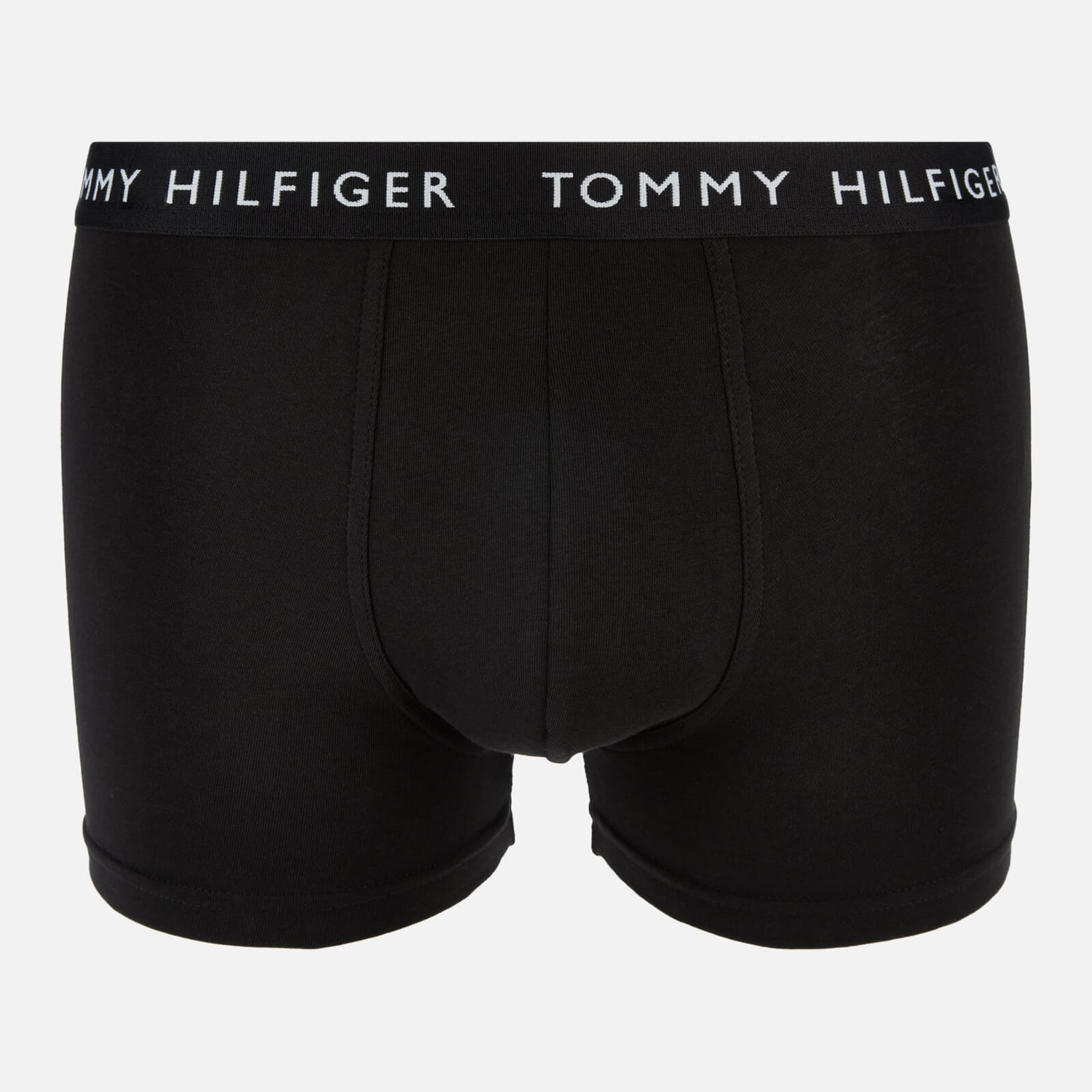 Tommy Hilfiger Men's 3-Pack Essential Logo Waistband Trunks - Black