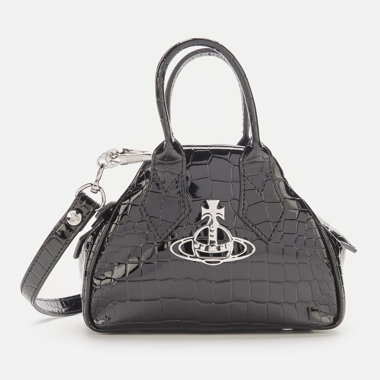 Vivienne Westwood Women's Johanna Mini Yasmine Vegan Croc Bag - Black