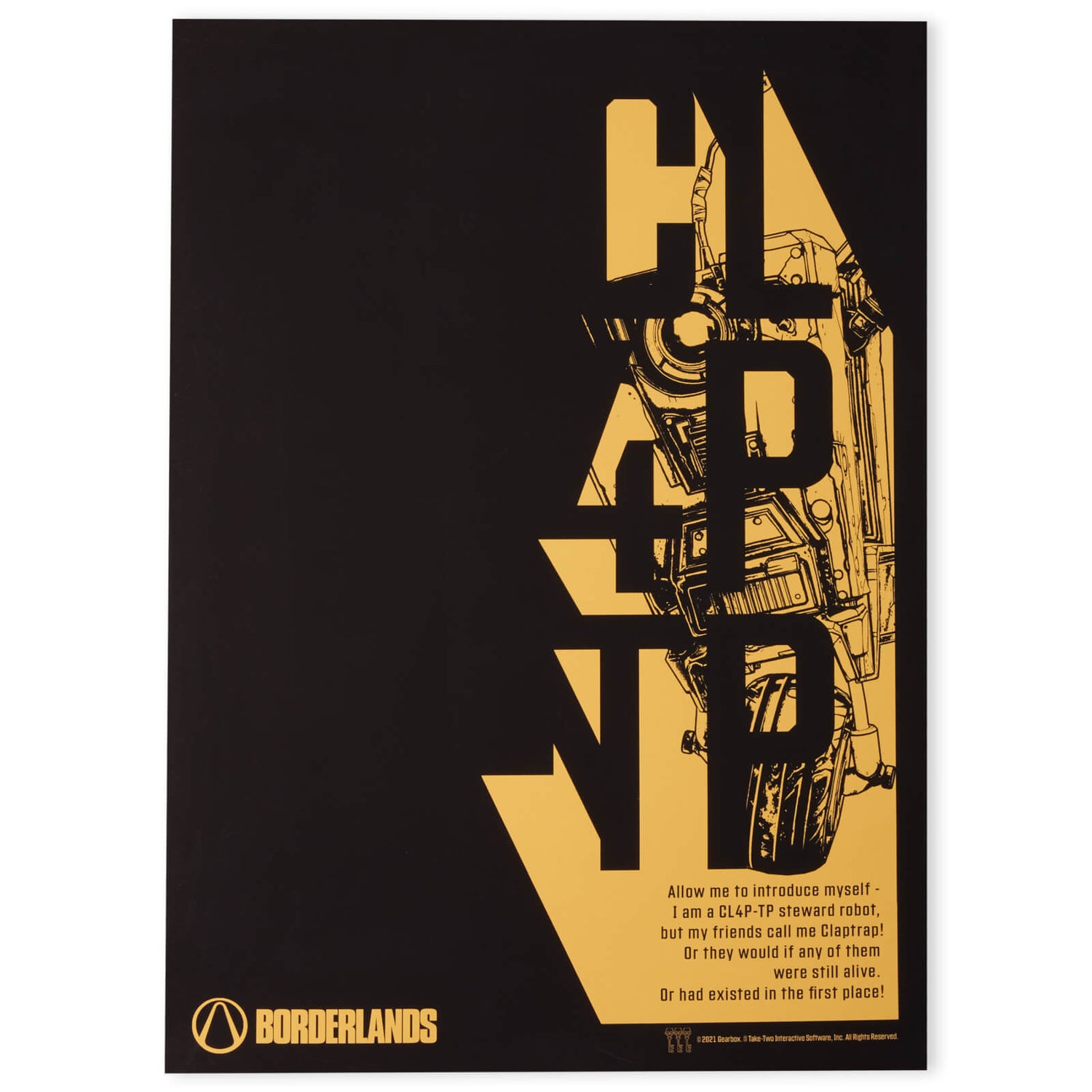 Borderlands CL4P-TP Giclee Art Print