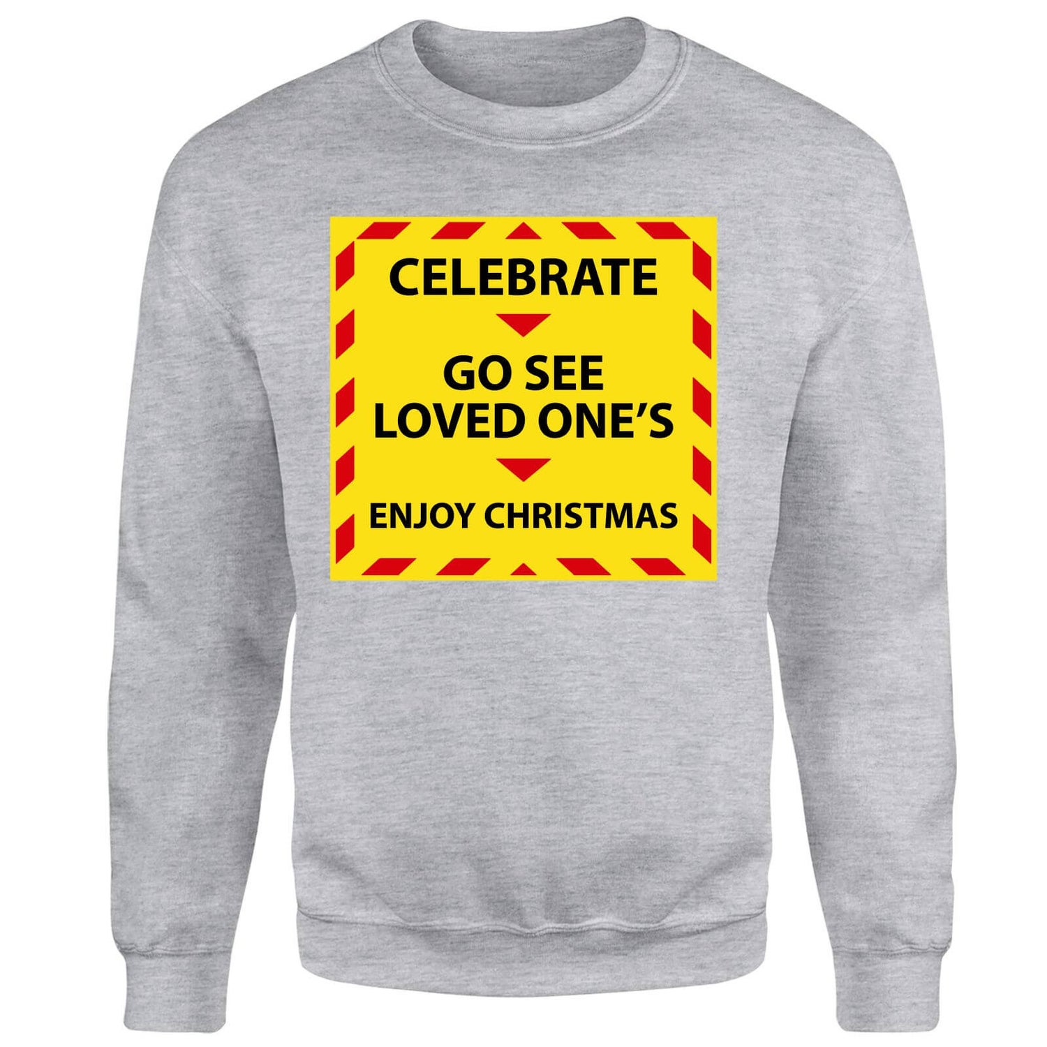 NHS Covid Christmas Seeing Love Ones Unisex Christmas Jumper - Grey