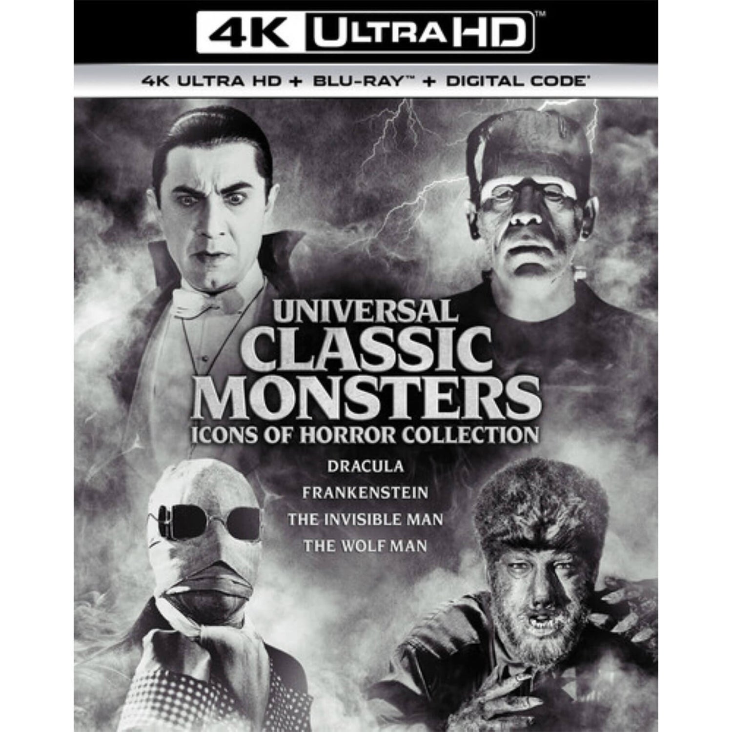 Universal Classic Monsters: Icons of Horror Collection - 4K Ultra HD (Includes Blu-ray)