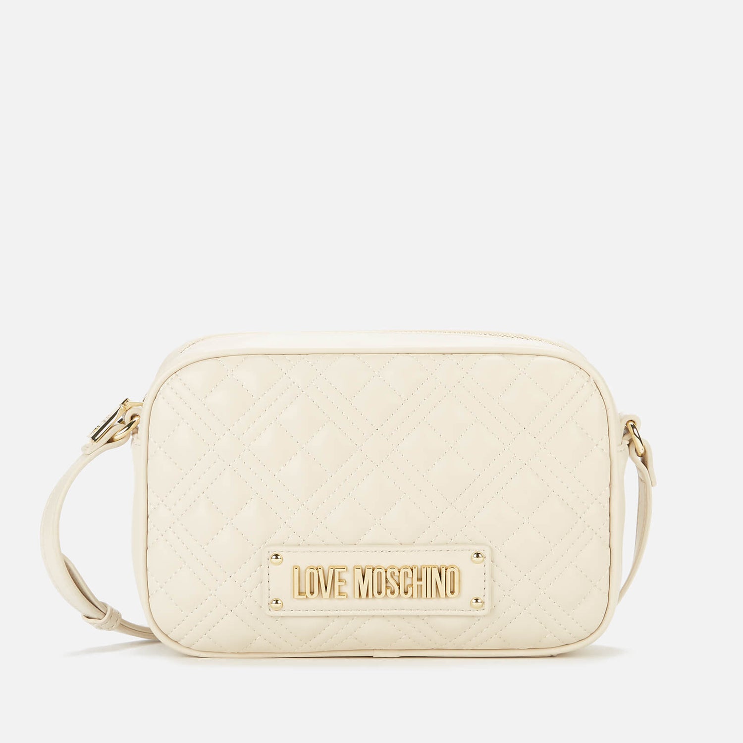 Love Moschino Women's Quilted Camera Bag - Cream