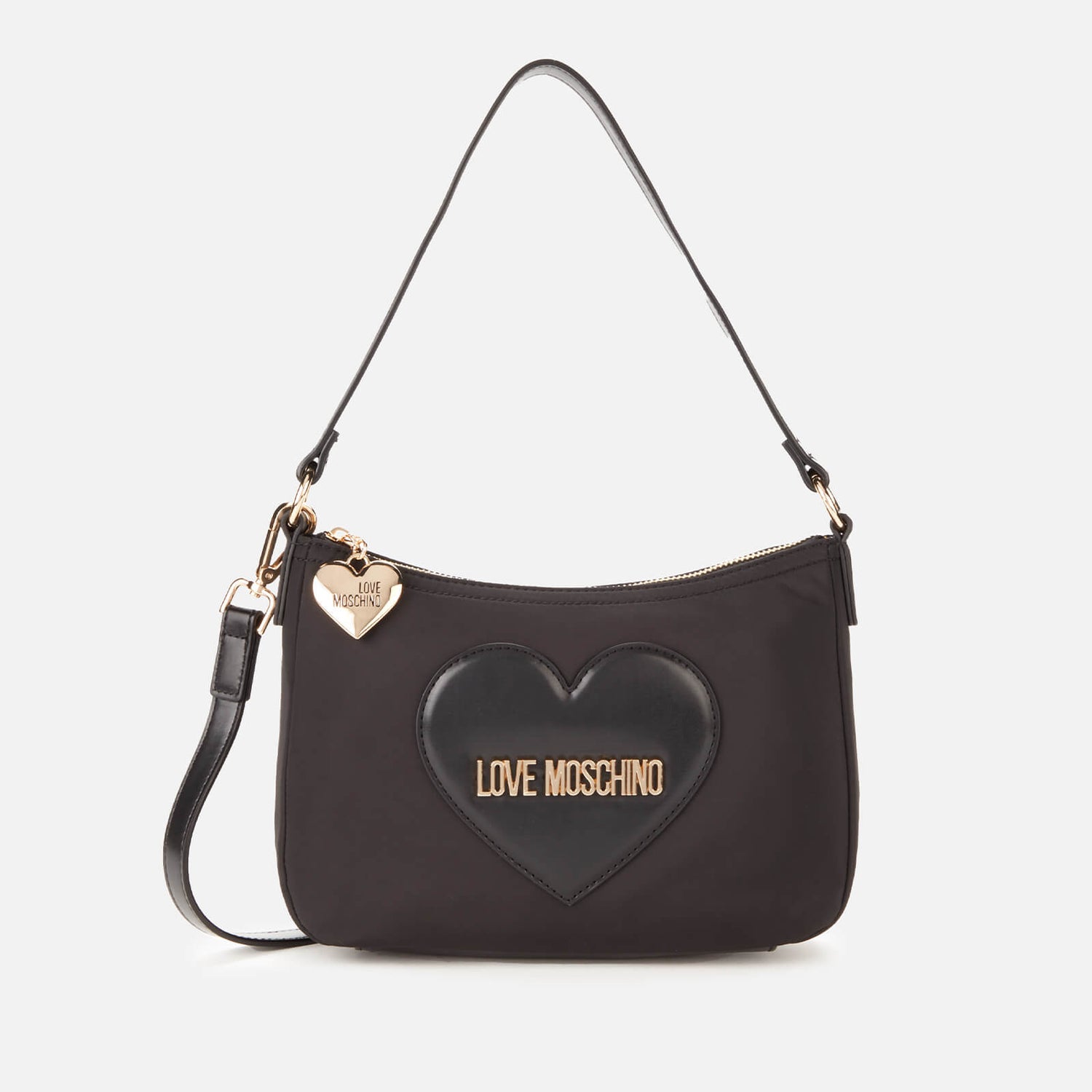 Love Moschino Women's Full of Love Nylon Shoulder Bag - Black