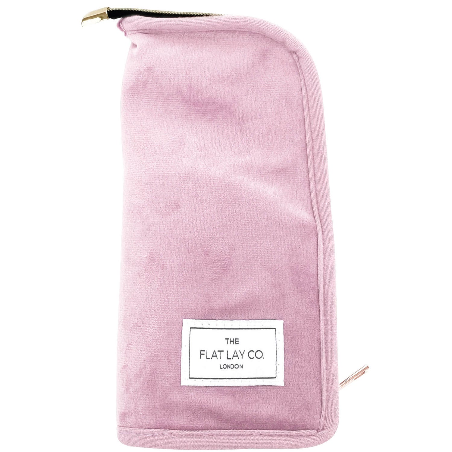 The Flat Lay Co. Standing Brush Case - Pink Velvet