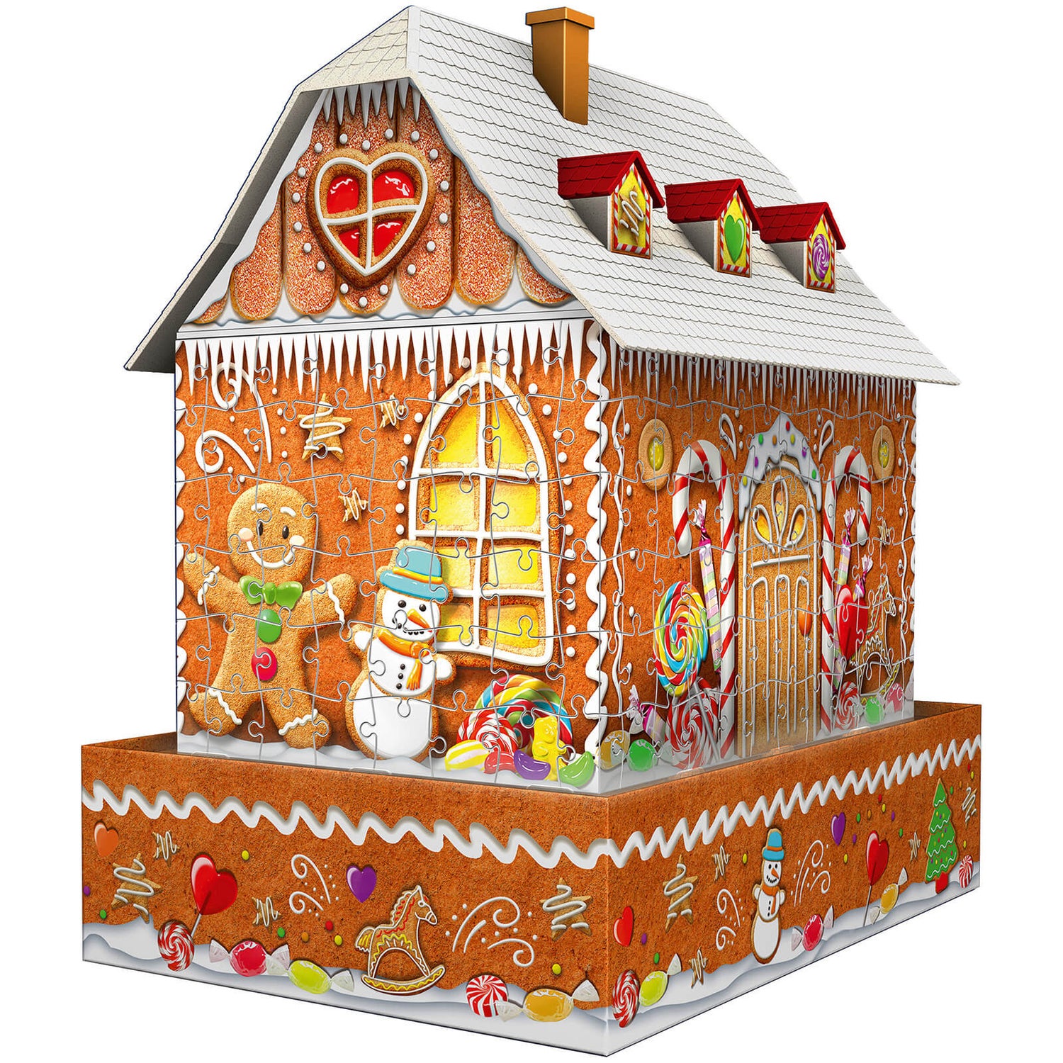 Ravensburger Christmas Gingerbread House, 216 piece 3D Jigsaw Puzzle