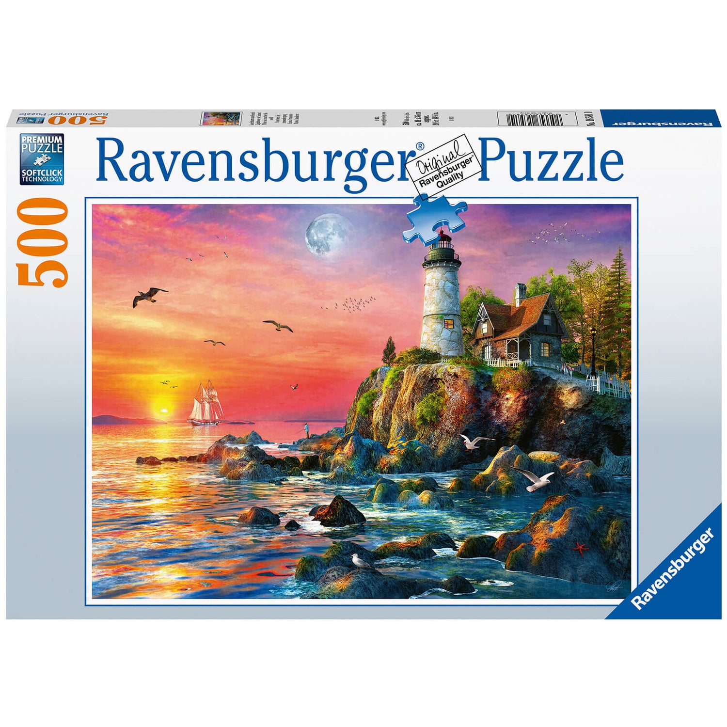 Ravensburger Lighthouse at Sunset 500 piece Jigsaw Puzzle