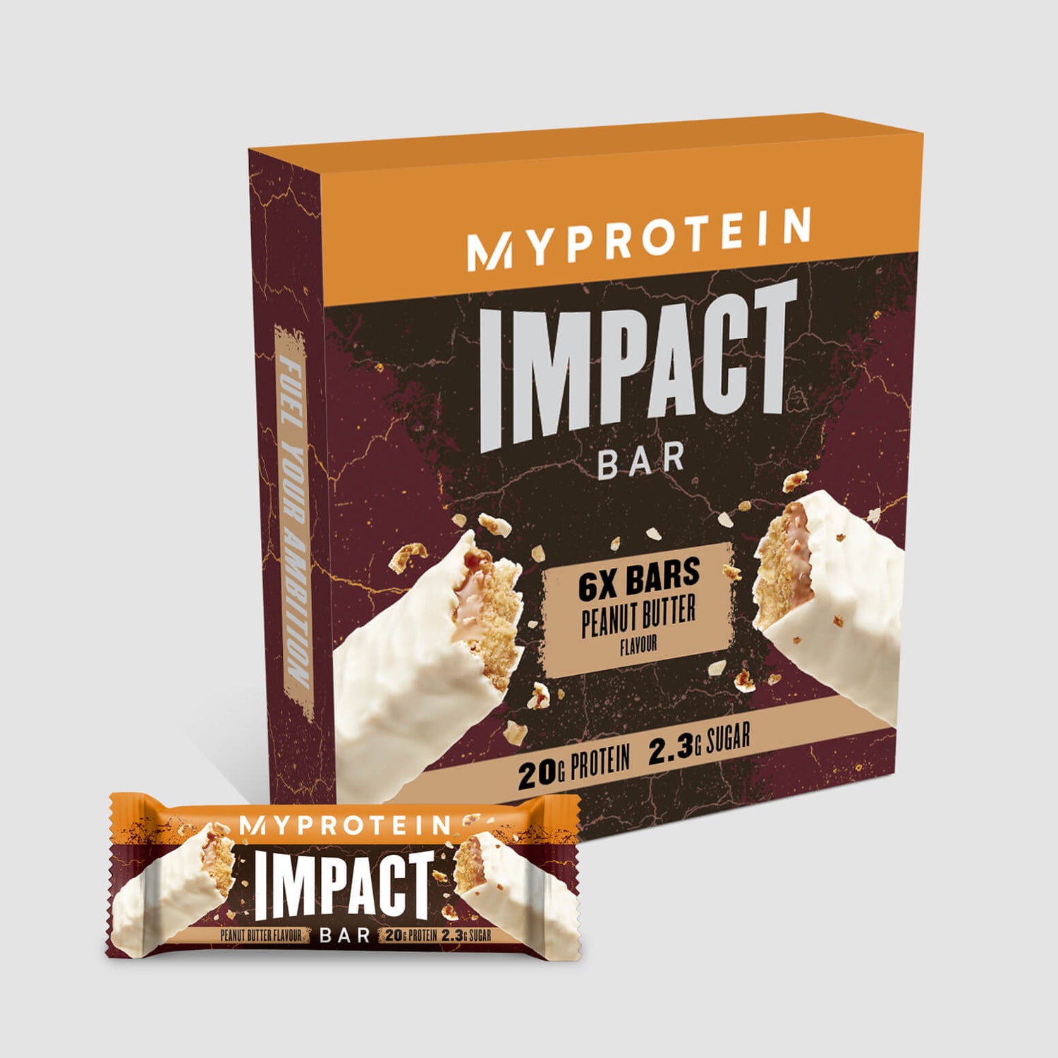 Barrita Impact Protein - 6Barritas - Crema de Cacahuete