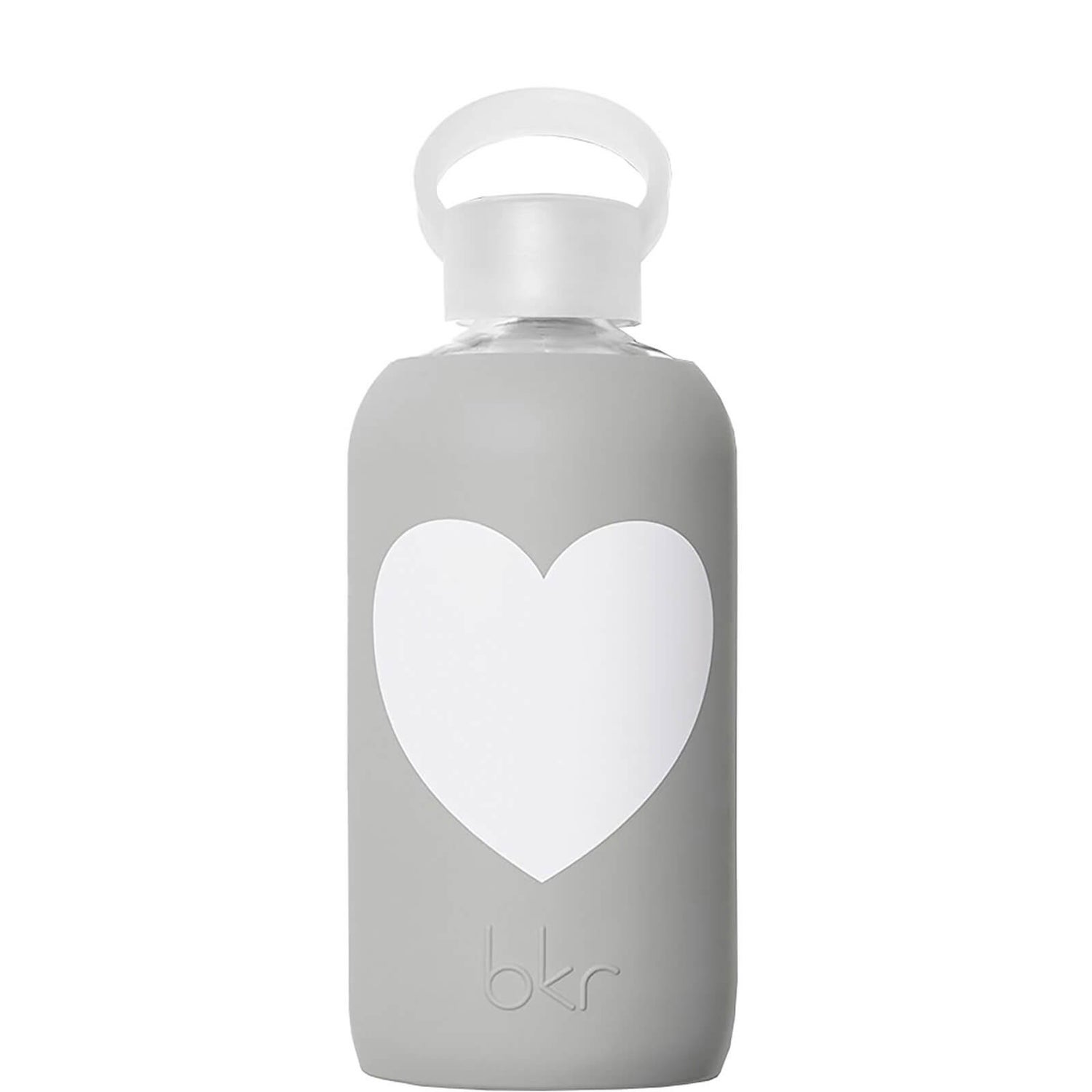 Bkr London Heart Glass Water Bottle
