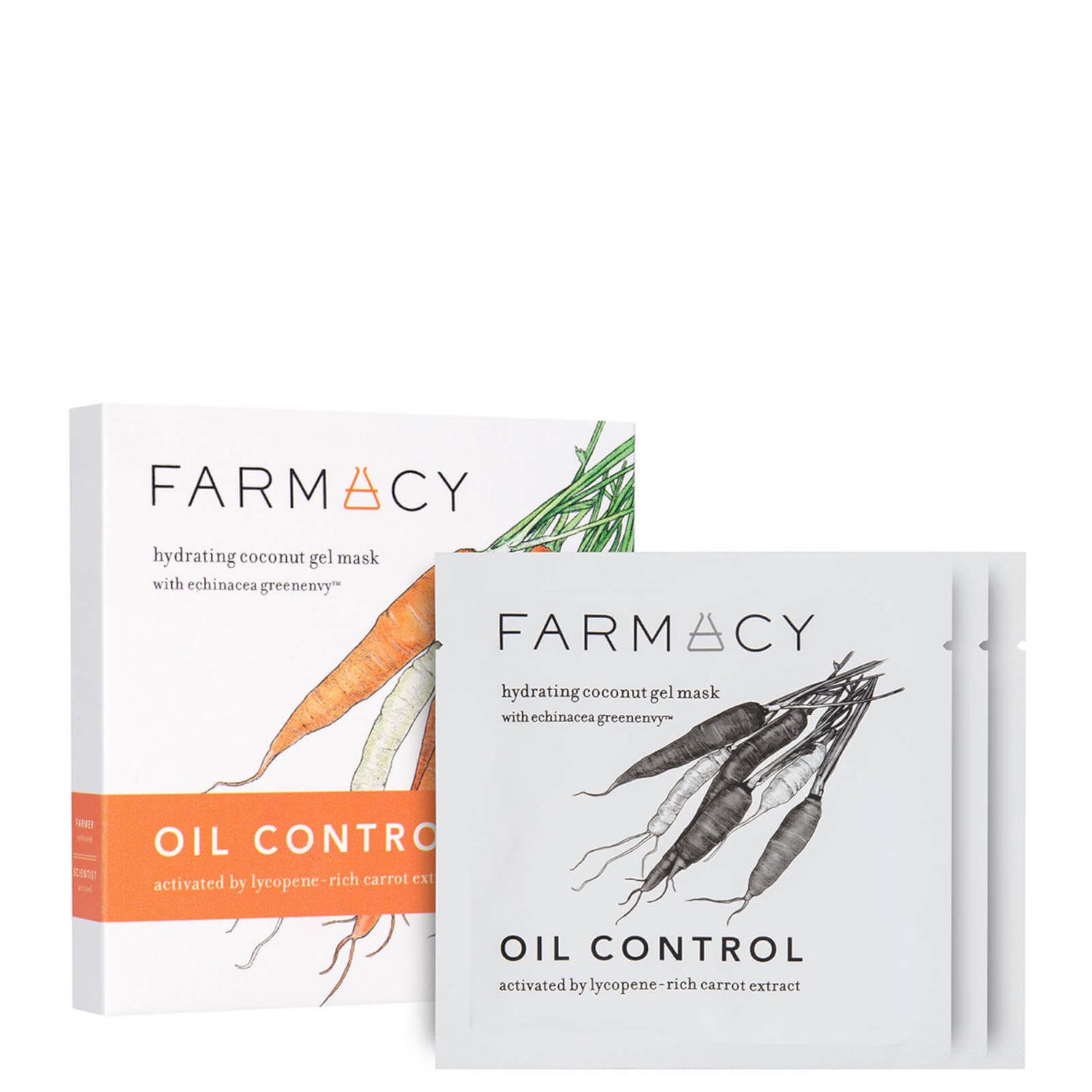 FARMACY Hydrating Coconut Gel Mask - Oil Control (Carrot)