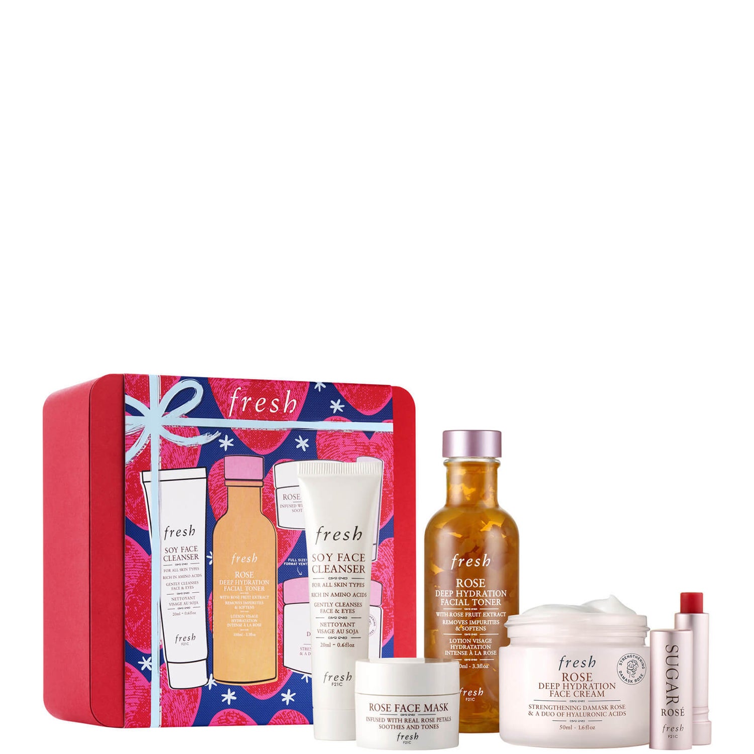 Fresh Rose Deep Hydration Skincare Gift Set