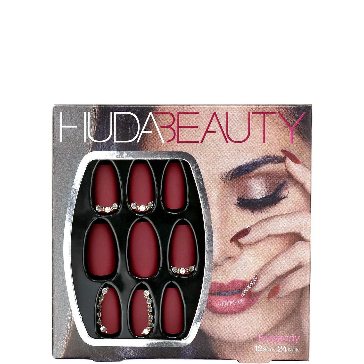 Huda Beauty Bordeaux Barbie Nails
