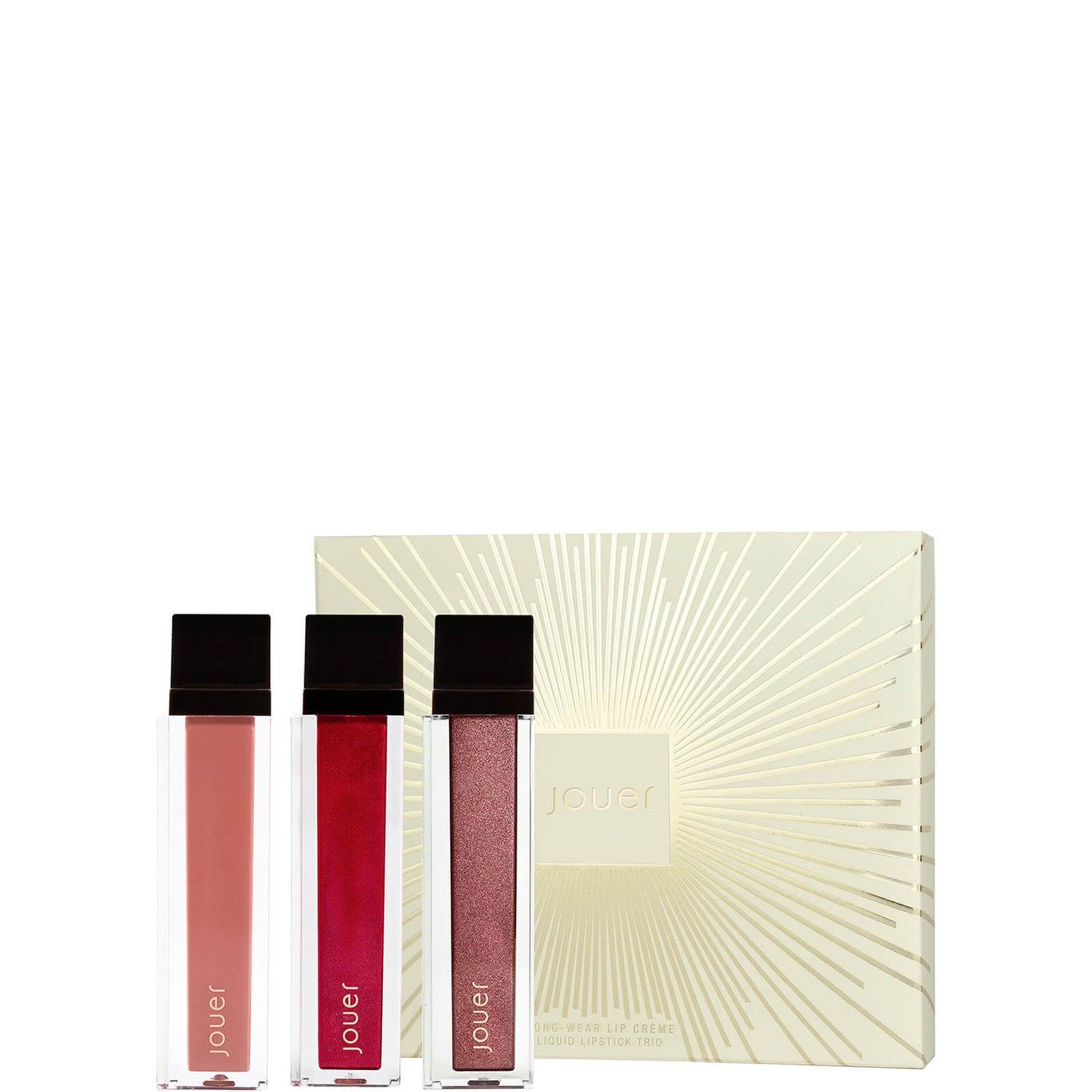Jouer Cosmetics Long-Wear Lip Crème Liquid Lipstick Trio
