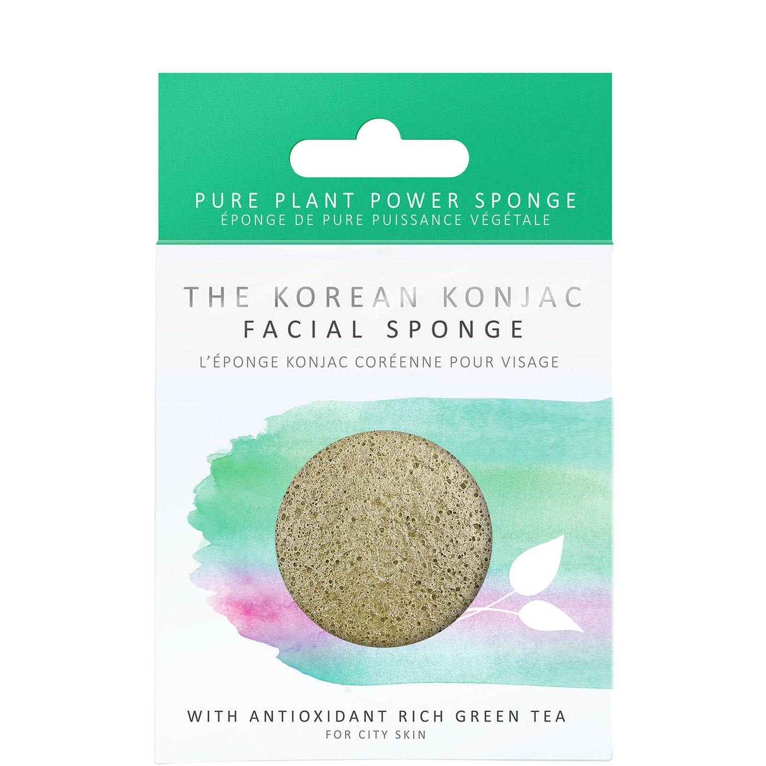 The Konjac Sponge Company Pure Konjac Puff Sponge with Green Tea
