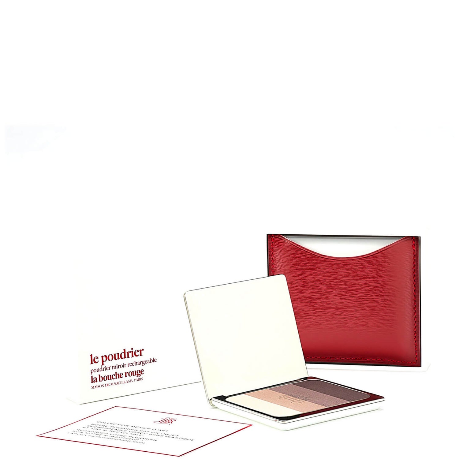 La Bouche Rouge Paris Red Fine Leather Aral Eye Shadow Set