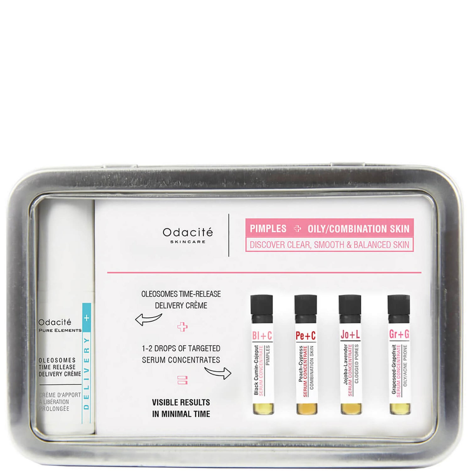 Odacité Pure Elements Discovery Kit - Pimples + Oily/Combination Skin