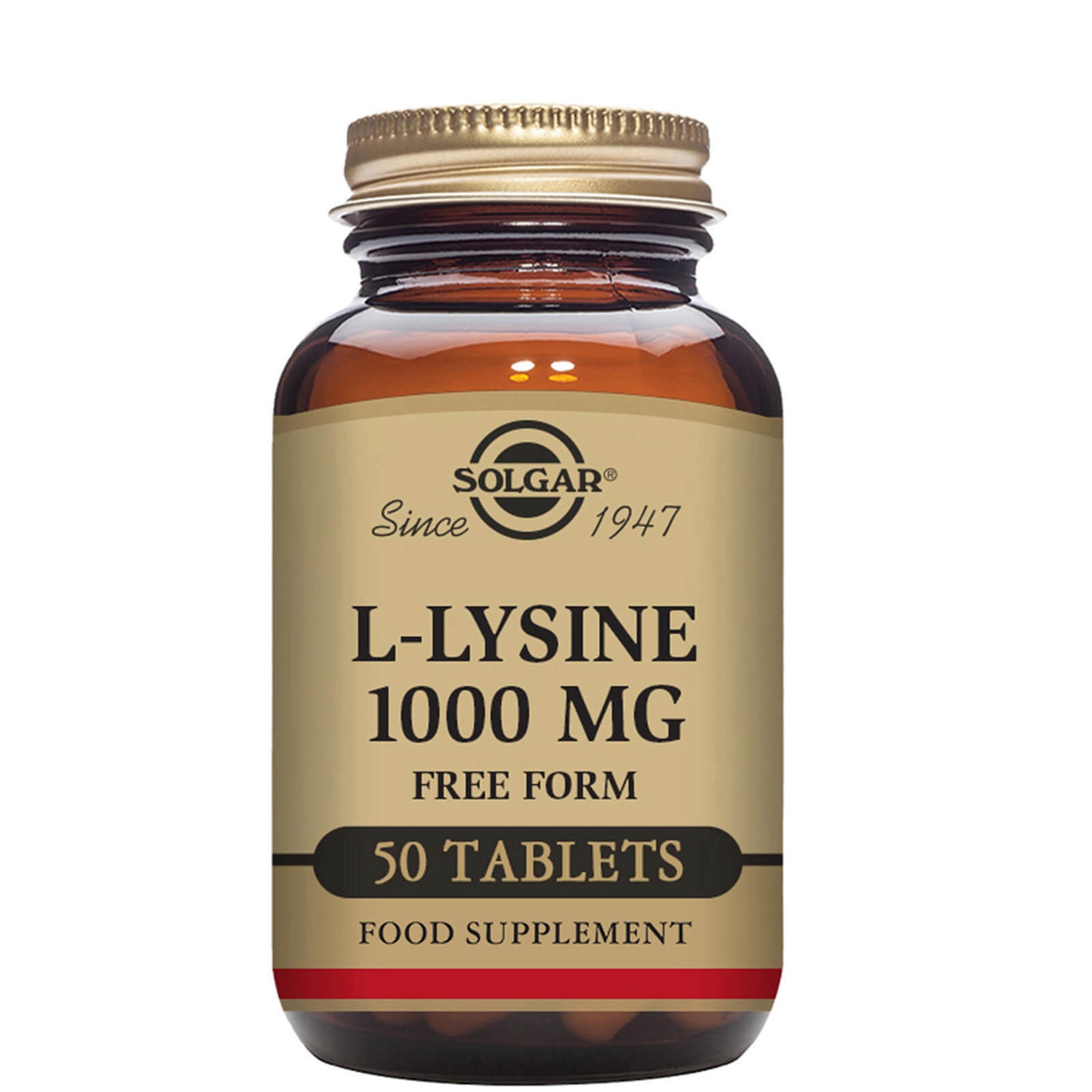 Solgar L-Lysine 1000mg Tablets