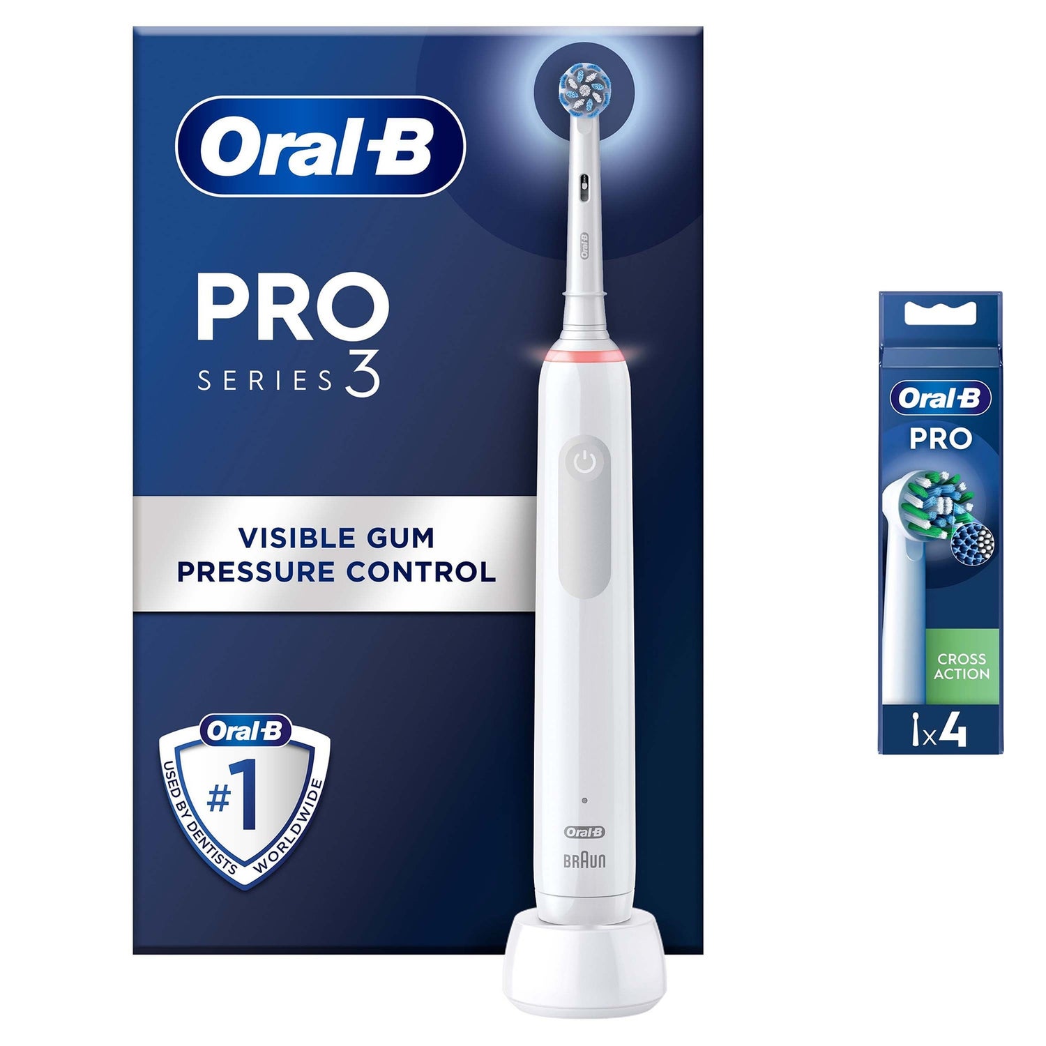 Oral B Pro 3000 Sensitive White Electric Toothbrush