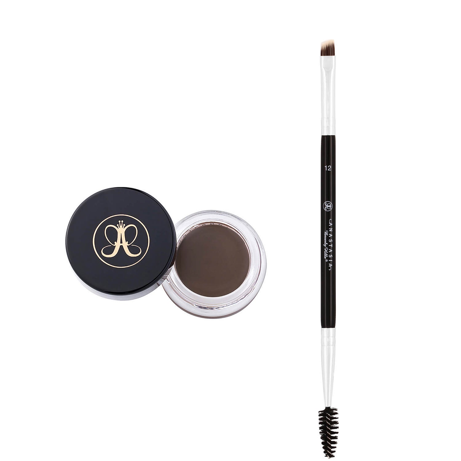 Anastasia Beverly Hills Dipbrow Pomade and Brush 12 Duo (Worth £37.00)