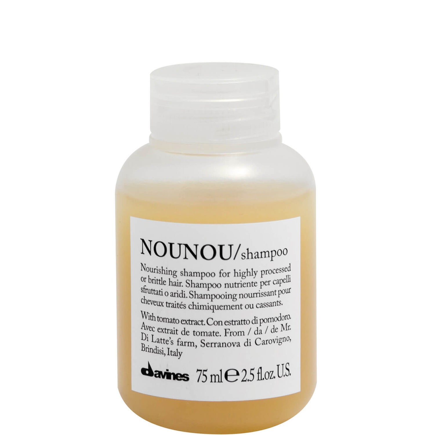 Davines NOUNOU Nourishing Shampoo for Colour Treated Hair 75ml