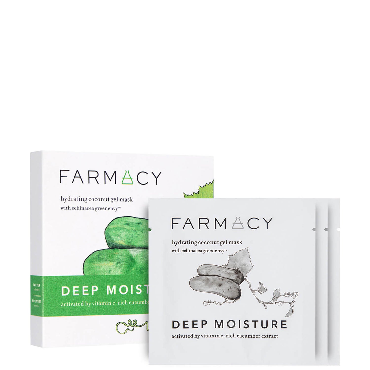 FARMACY Hydrating Coconut Gel Mask - Deep Moisture (Cucumber)