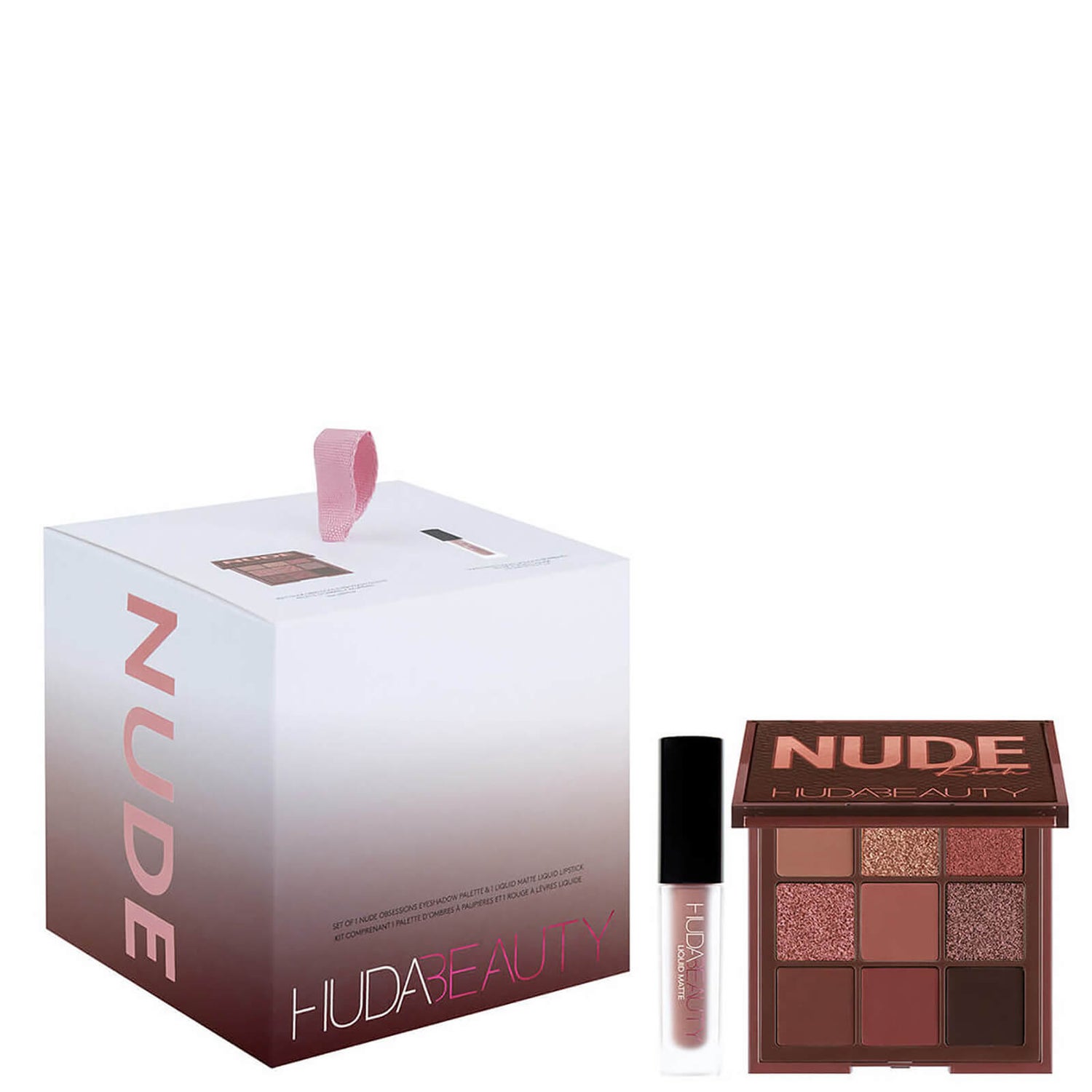 Huda Beauty Mini Nude Obsession + Mini Liquid Matte