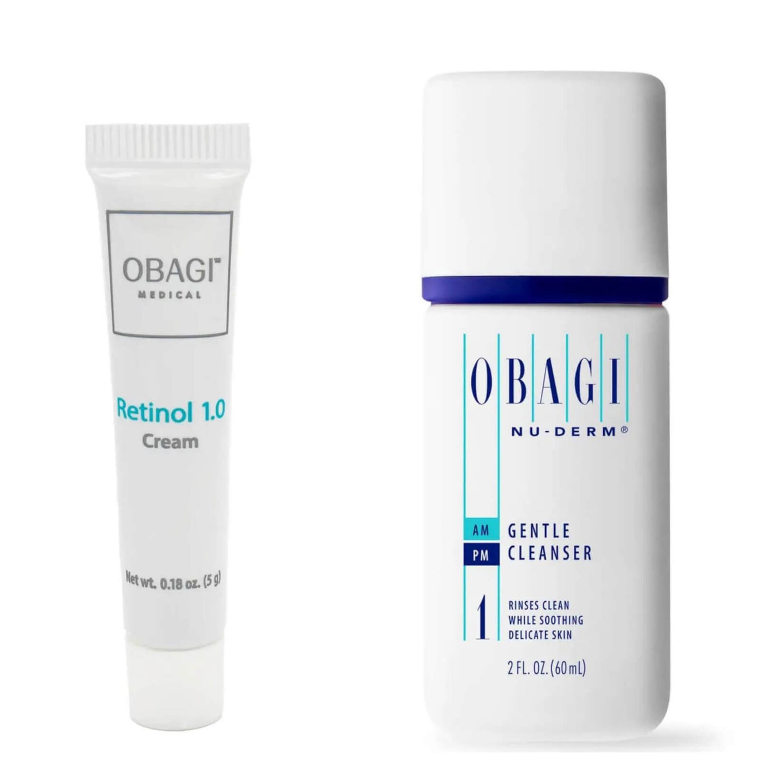 Obagi Nu-Derm Cleanser and Retinol 1.0 Duo (Worth $26)