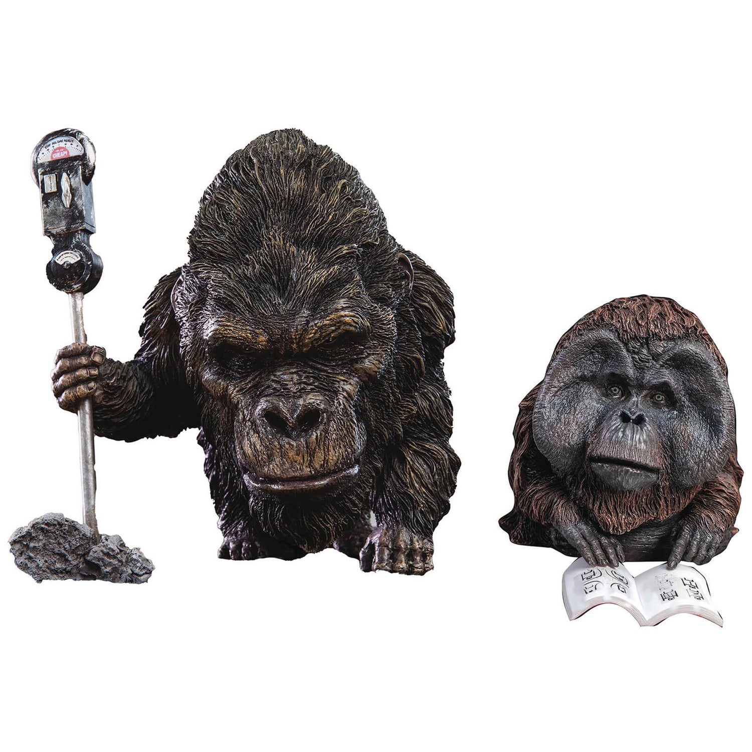 X-Plus DefoReal Series Rise of the Planet of the Apes Soft Vinyl Figure 2-Pack - Buck & Maurice