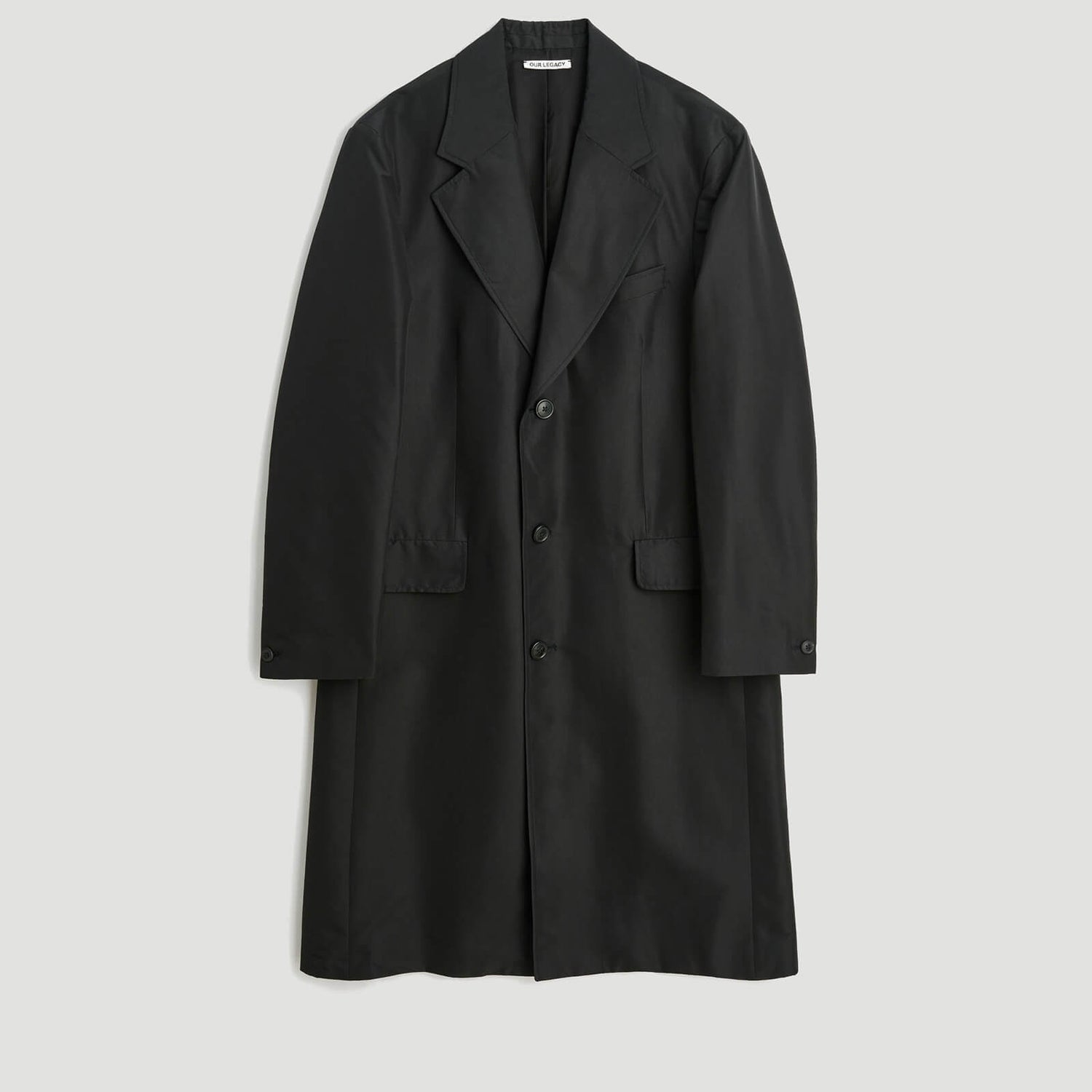 Our Legacy Men's Dolphin Coat - Black Recycled Poly - 50/L
