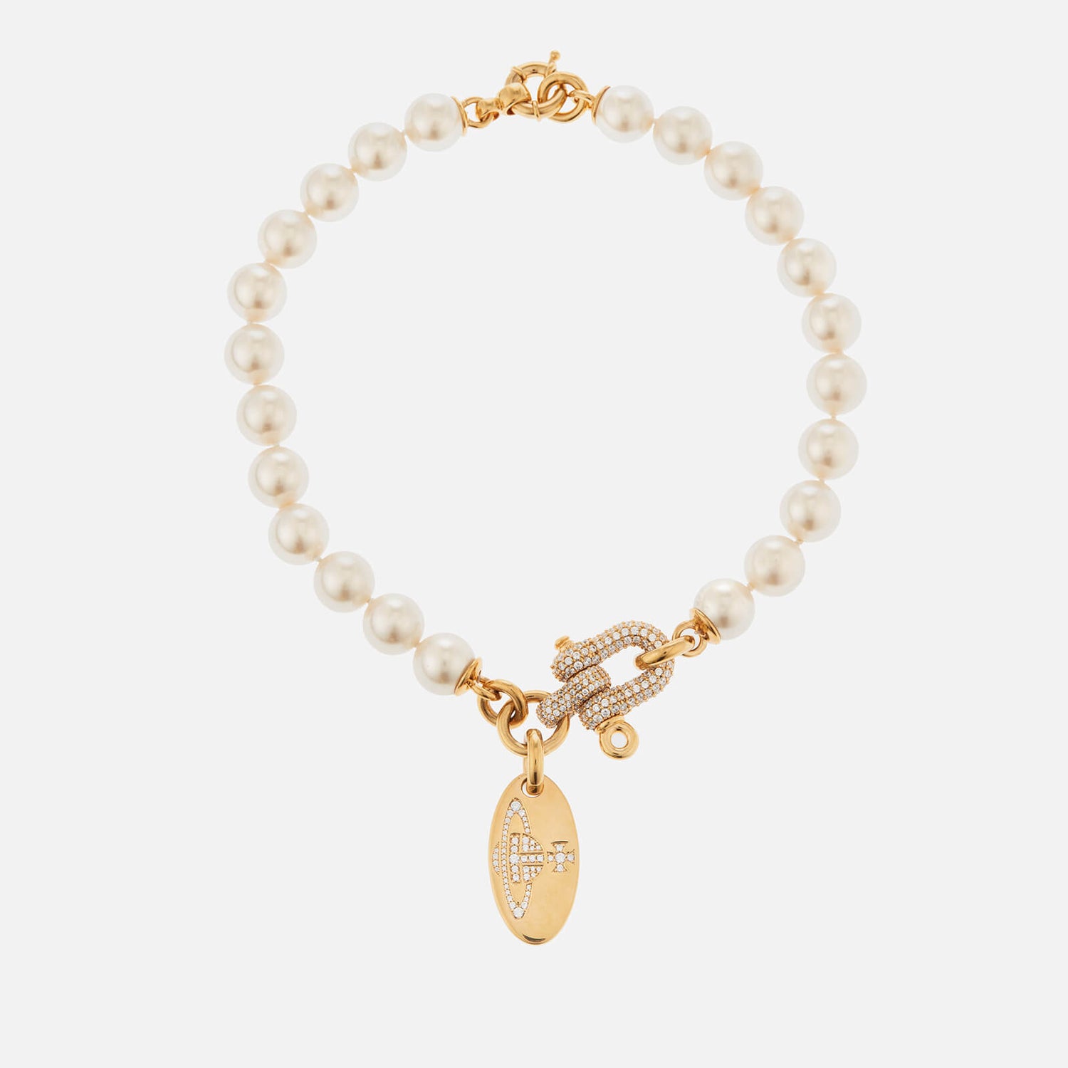 Vivienne Westwood Women's Isoria Pearl Necklace - Gold/White