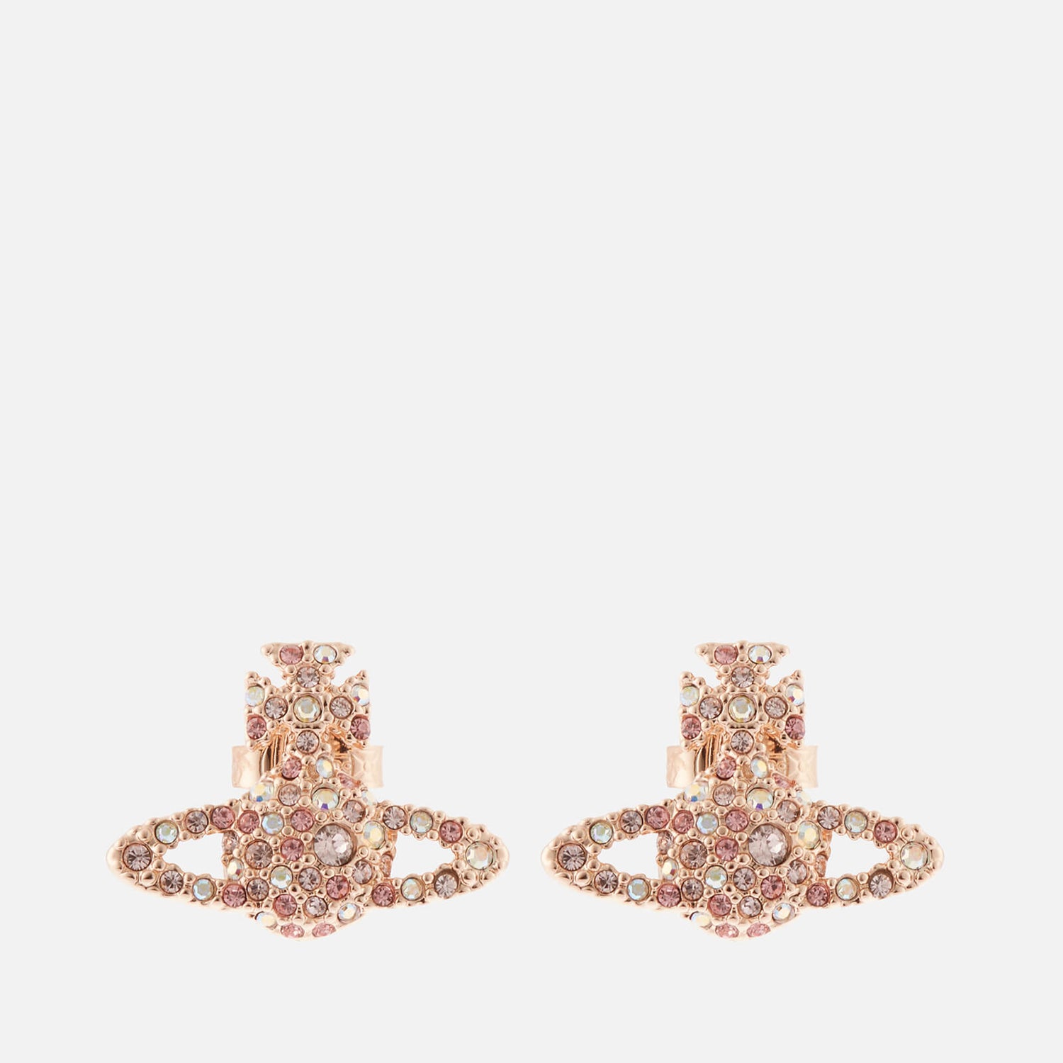 Vivienne Westwood Women's Grace Bas Relief Stud Earrings - Pink Gold Rose