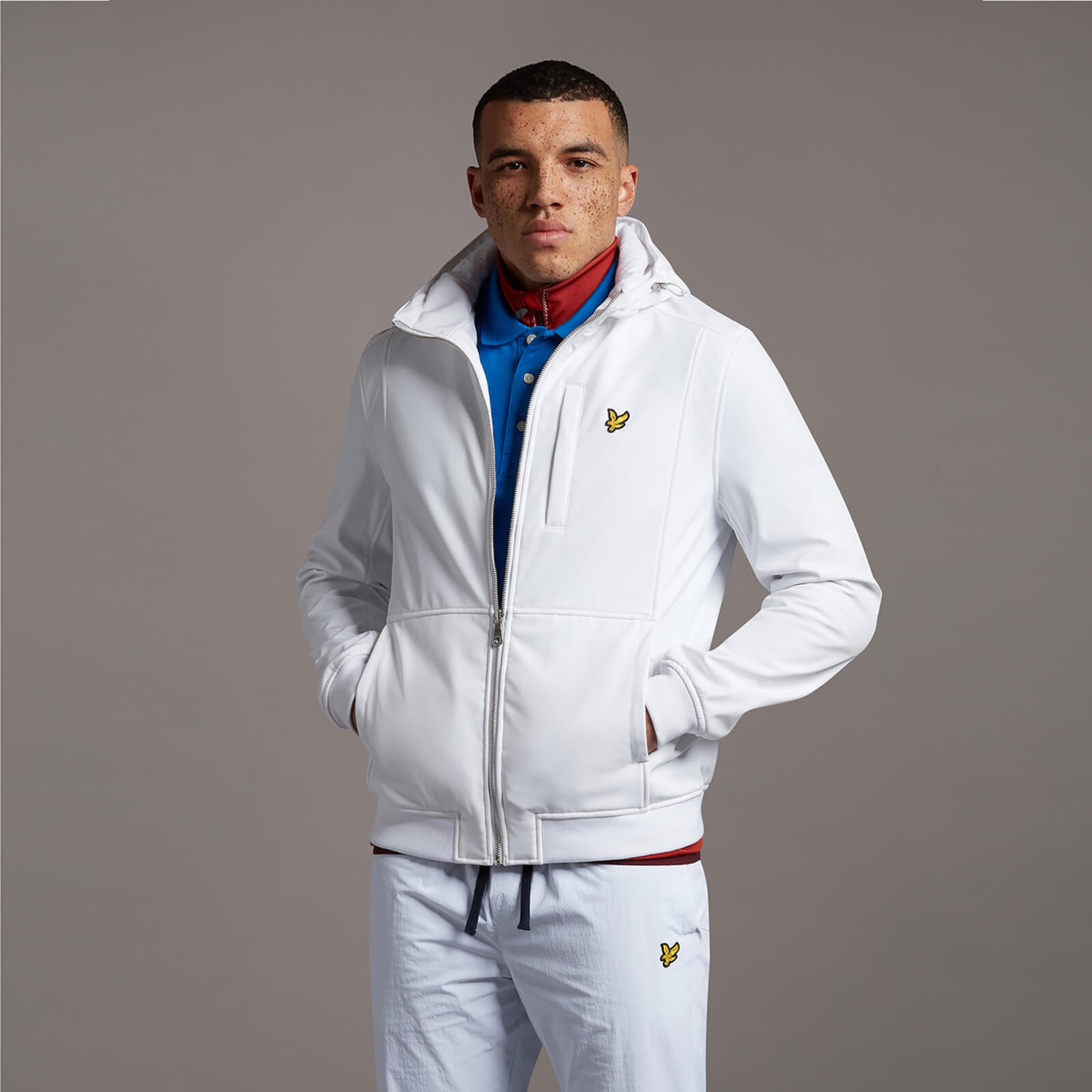 lyle and scott hooded softshell jacket