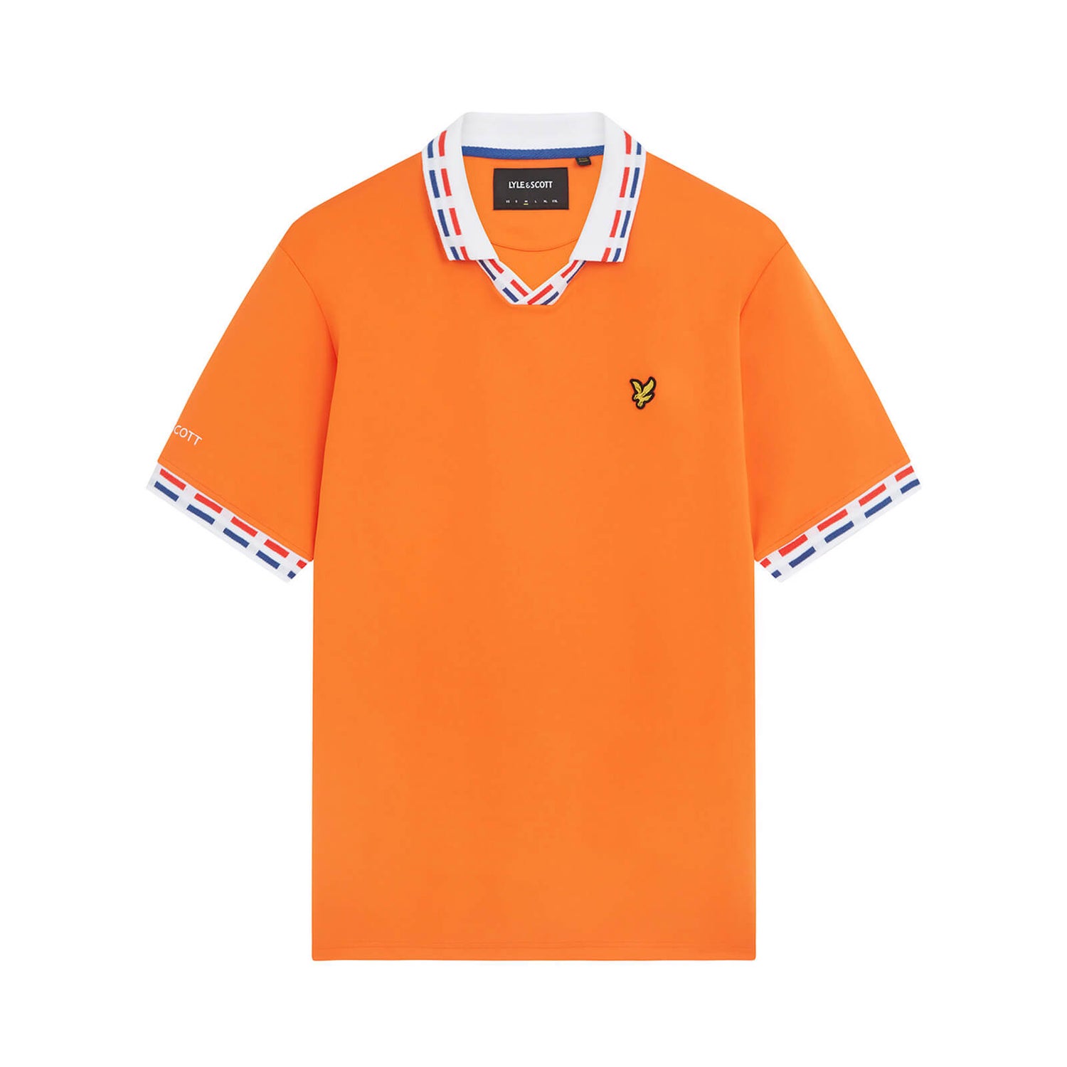 lyle and scott orange polo