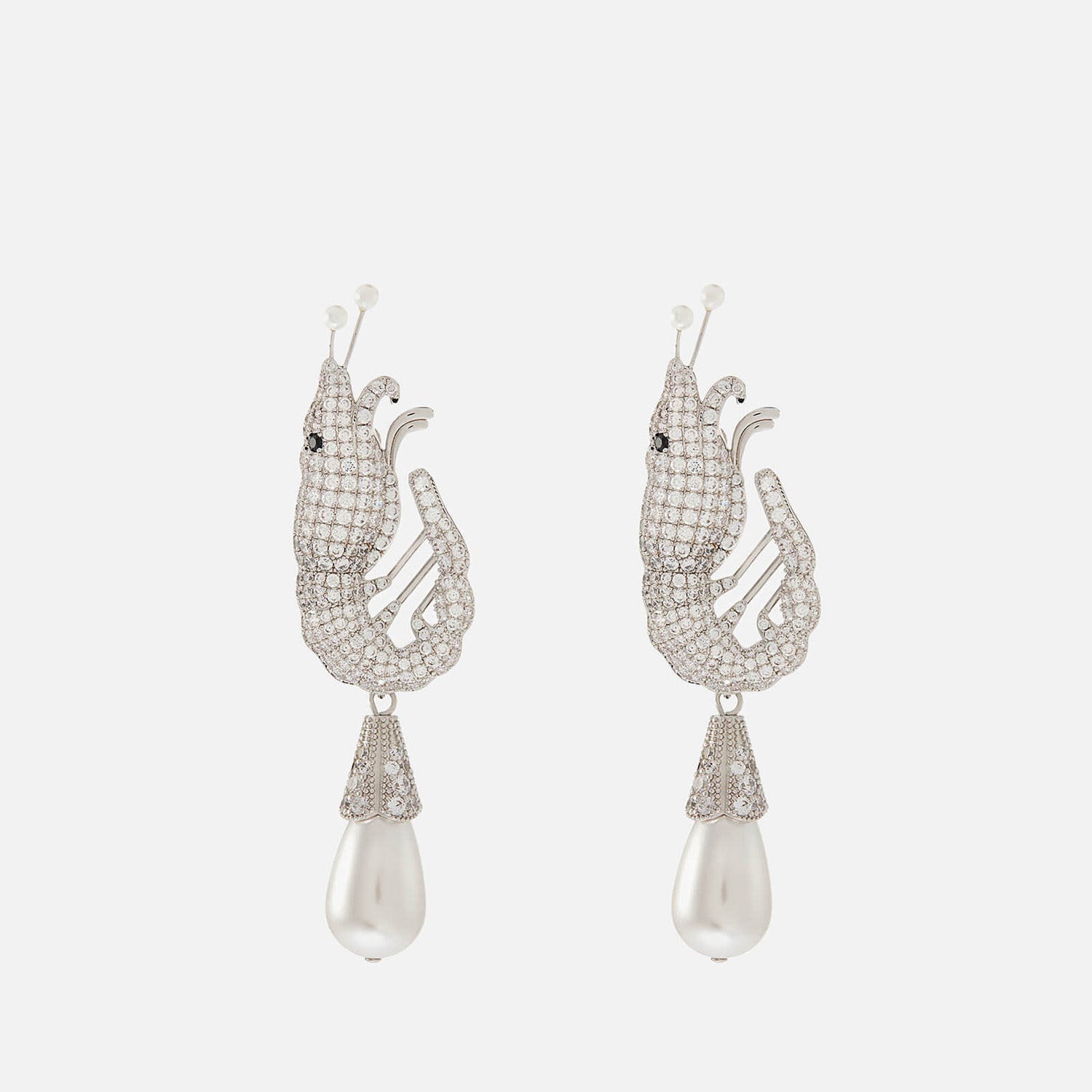 Shrimps Women's Shrimp Crystal Earrings - Cream/Silver