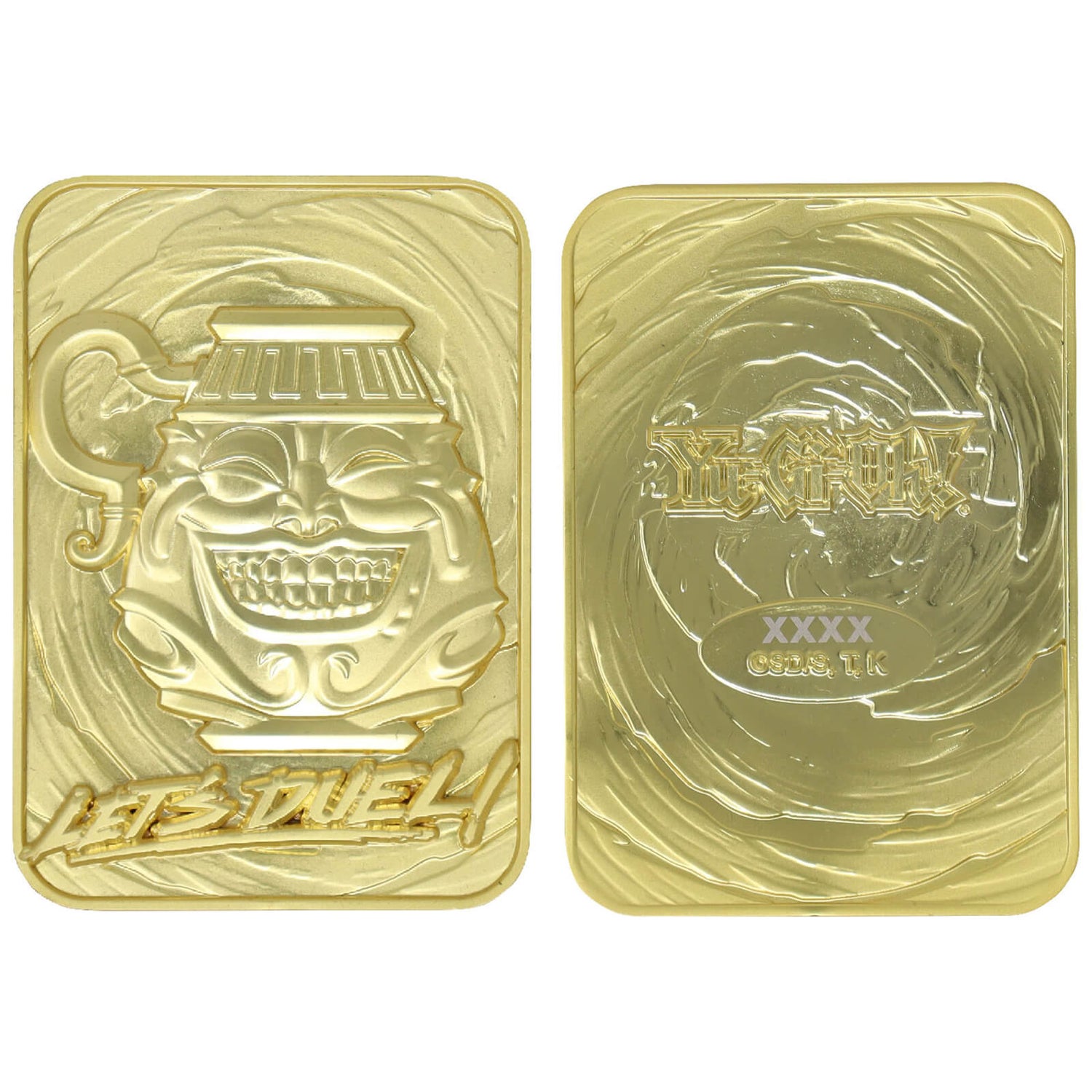 Fanattik: Yu-Gi-Oh! Limited Edition 24K Gold Plated Collectible - Pot of Greed