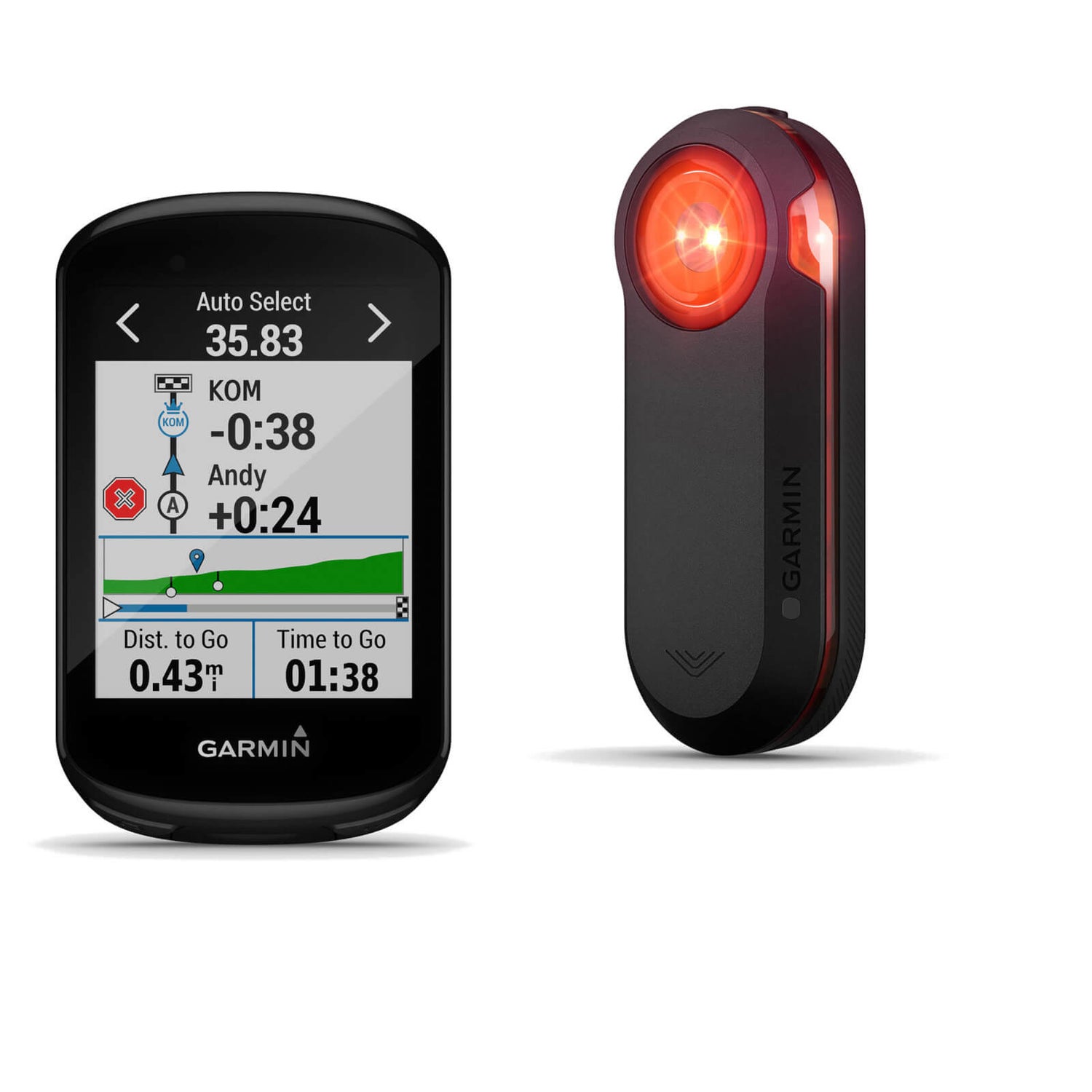Garmin Edge 830 GPS Cycling Computer/Garmin RTL515 Radar Light Bundle ProBikeKit.com