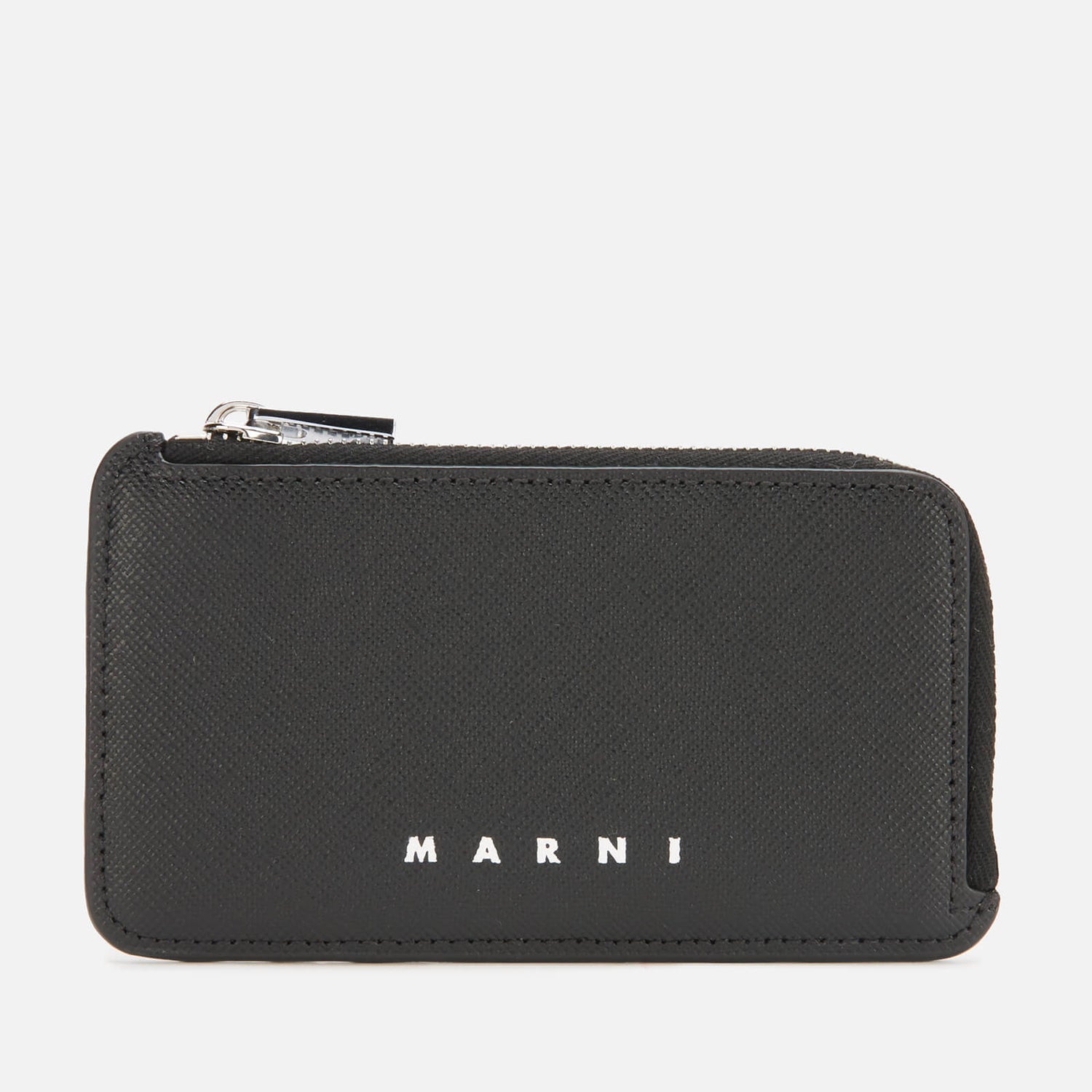 Marni Men's Zip Coin And Card Holder - Black/Black