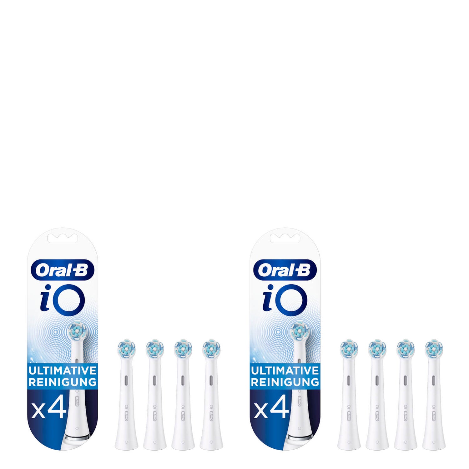 Oral-B iO Aufsteckbürsten Ultimative Reinigung, weiß, 2x4 Stück