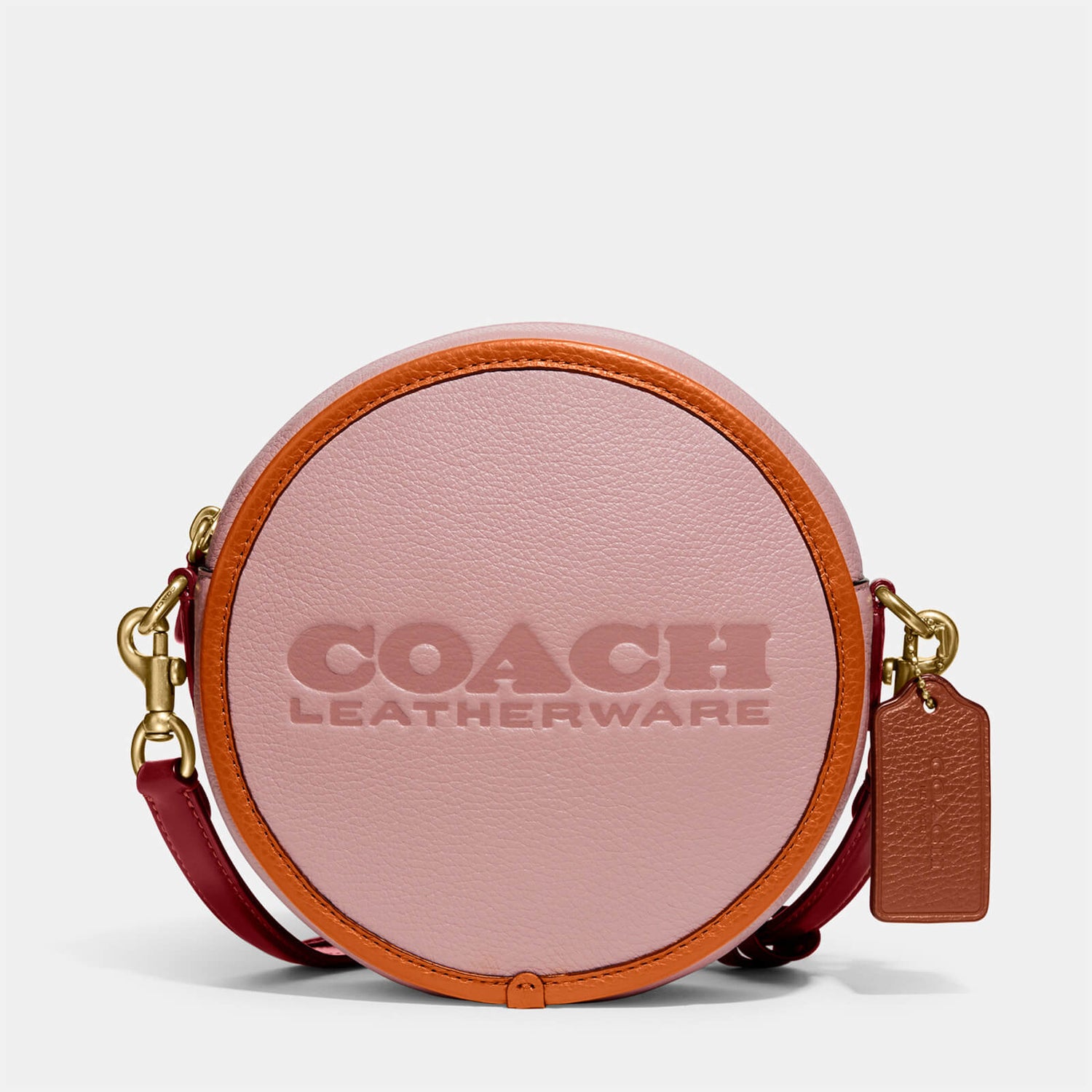 Coach Women s Colorblock Leather Kia Circle Bag Pink multi