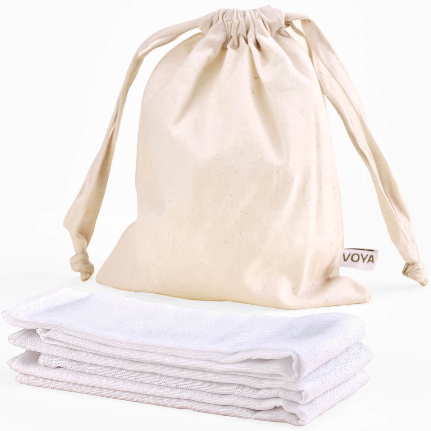 VOYA Organic Muslin Facial Cloths 3ml