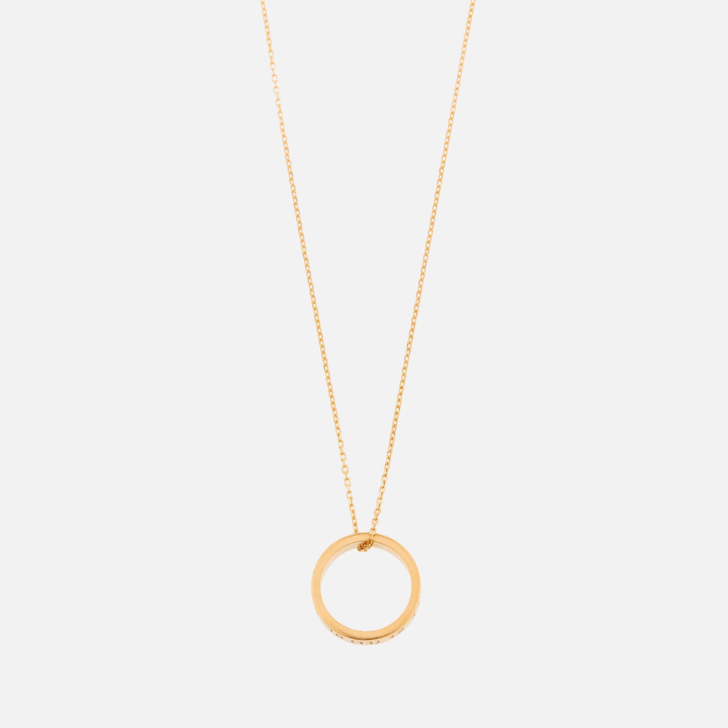 Maison Margiela Men's Ring Necklace - Yellow Gold Plating - 6