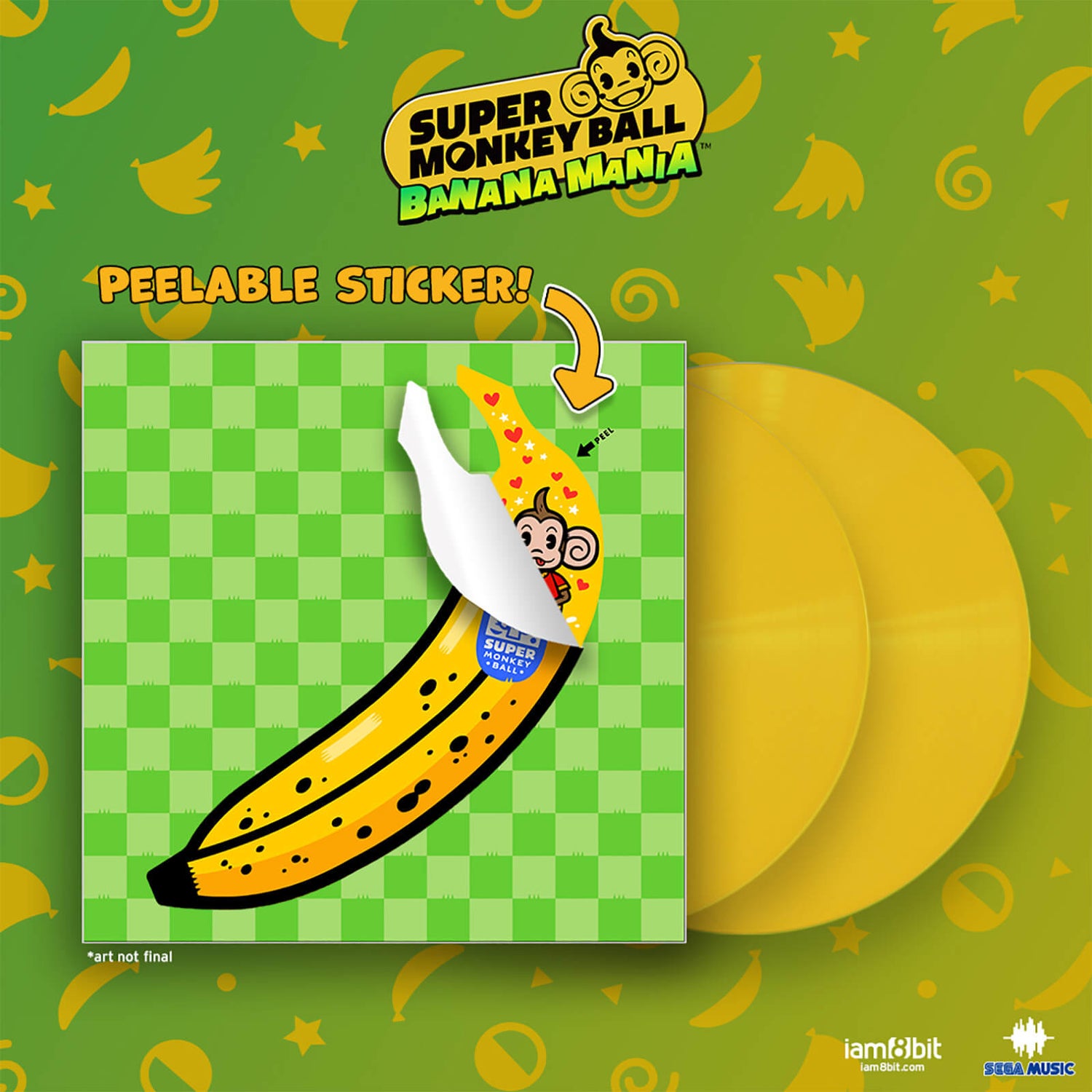 iam8bit - Super Monkey Ball: Banana Mania Vinyl 2LP (Banana Yellow)