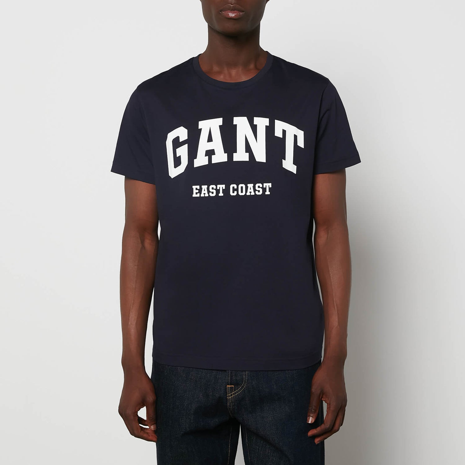 GANT Men's Chest Logo T-Shirt - Evening Blue